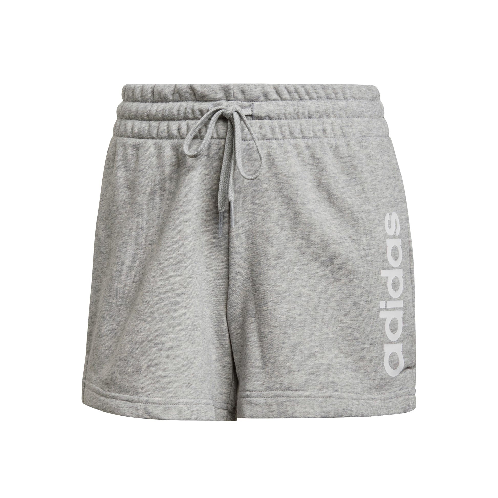 adidas Linear French Terry Shorts Mujeres - gris, blanco