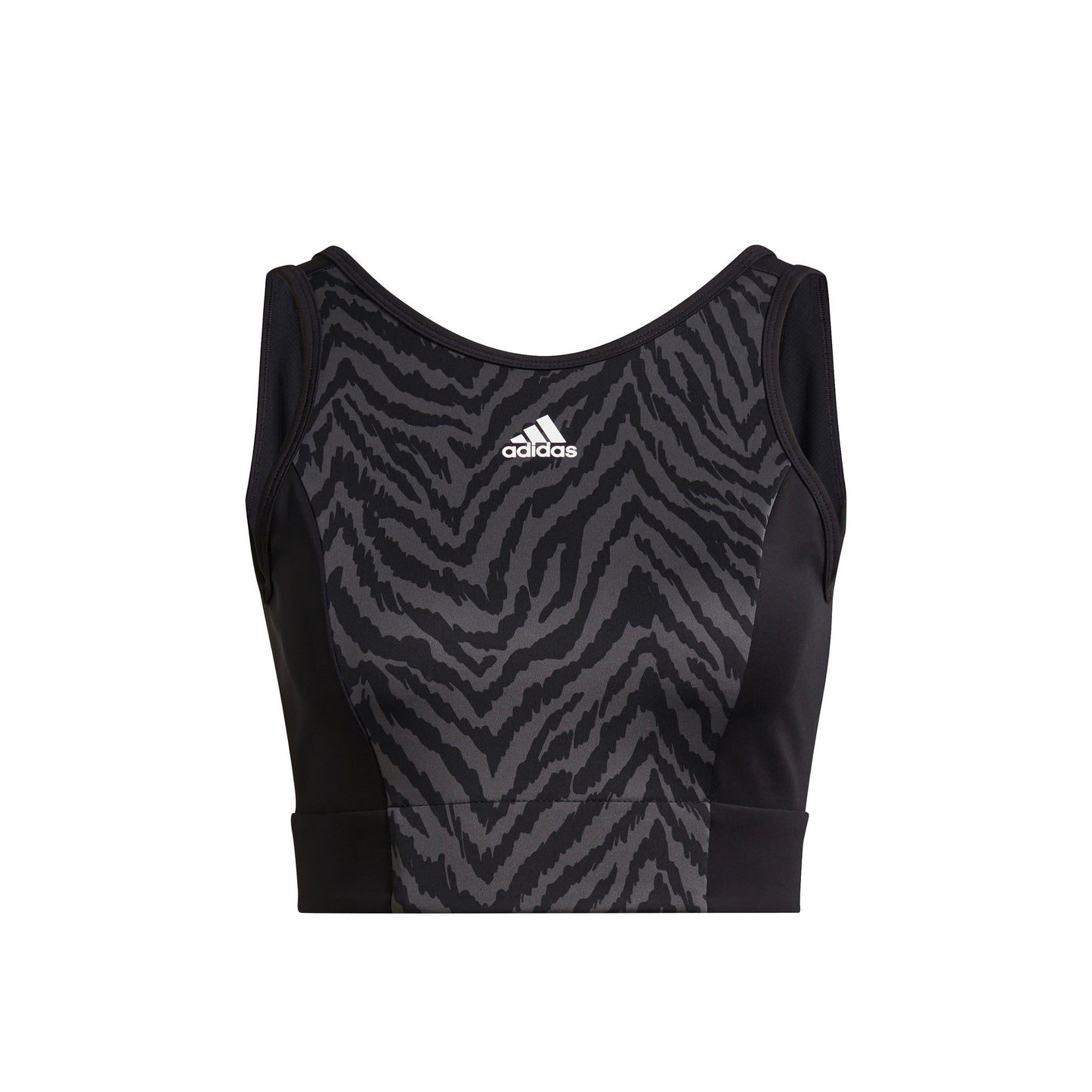 adidas ZBR Crop Camiseta de tirantes Mujeres - negro, blanco