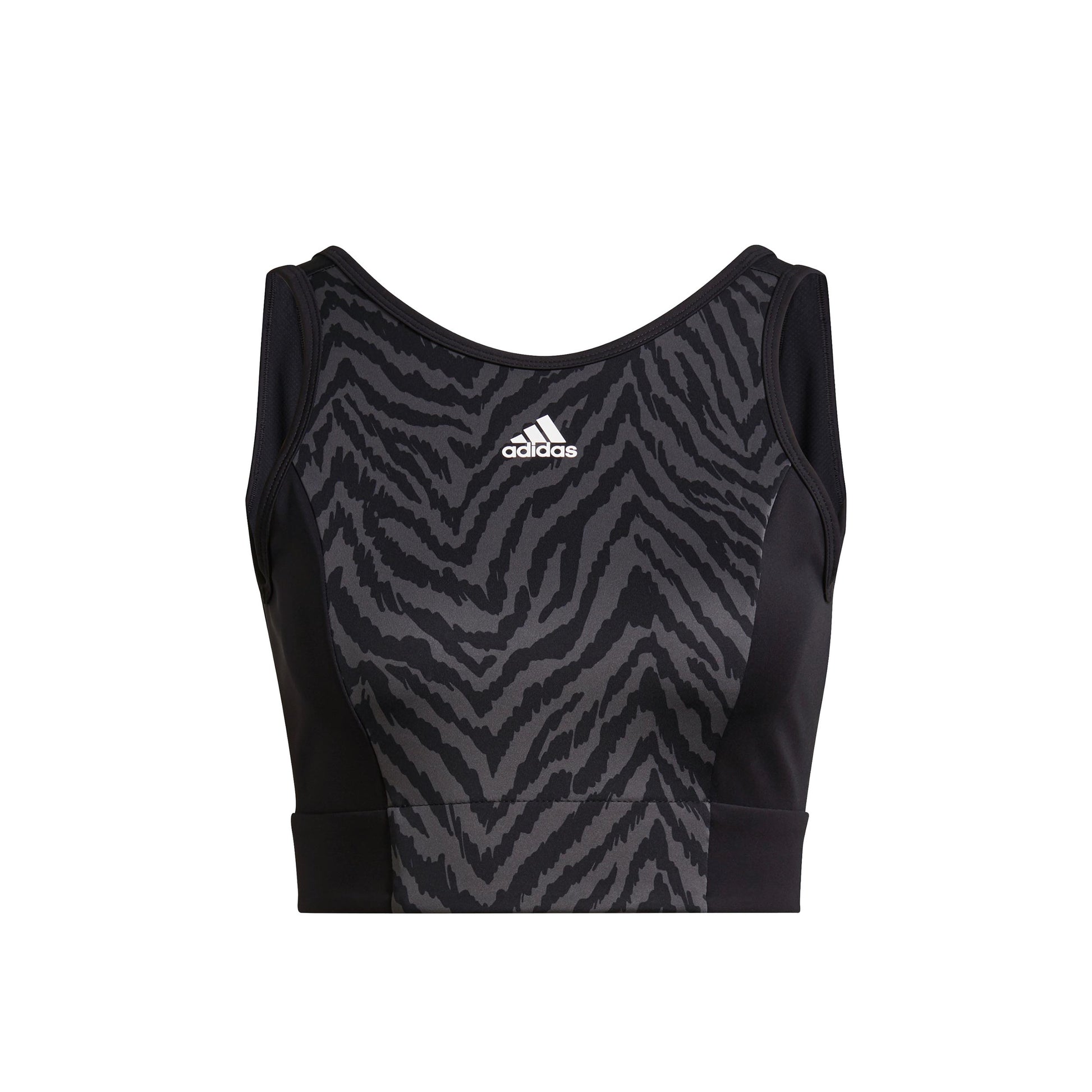 adidas ZBR Crop Camiseta de tirantes Mujeres - negro, blanco