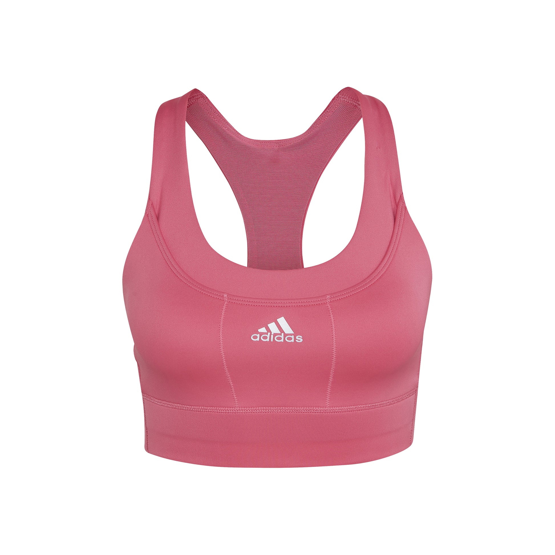 adidas Medium Support Primeknit Sujetador Deportivo Mujeres-Rojo