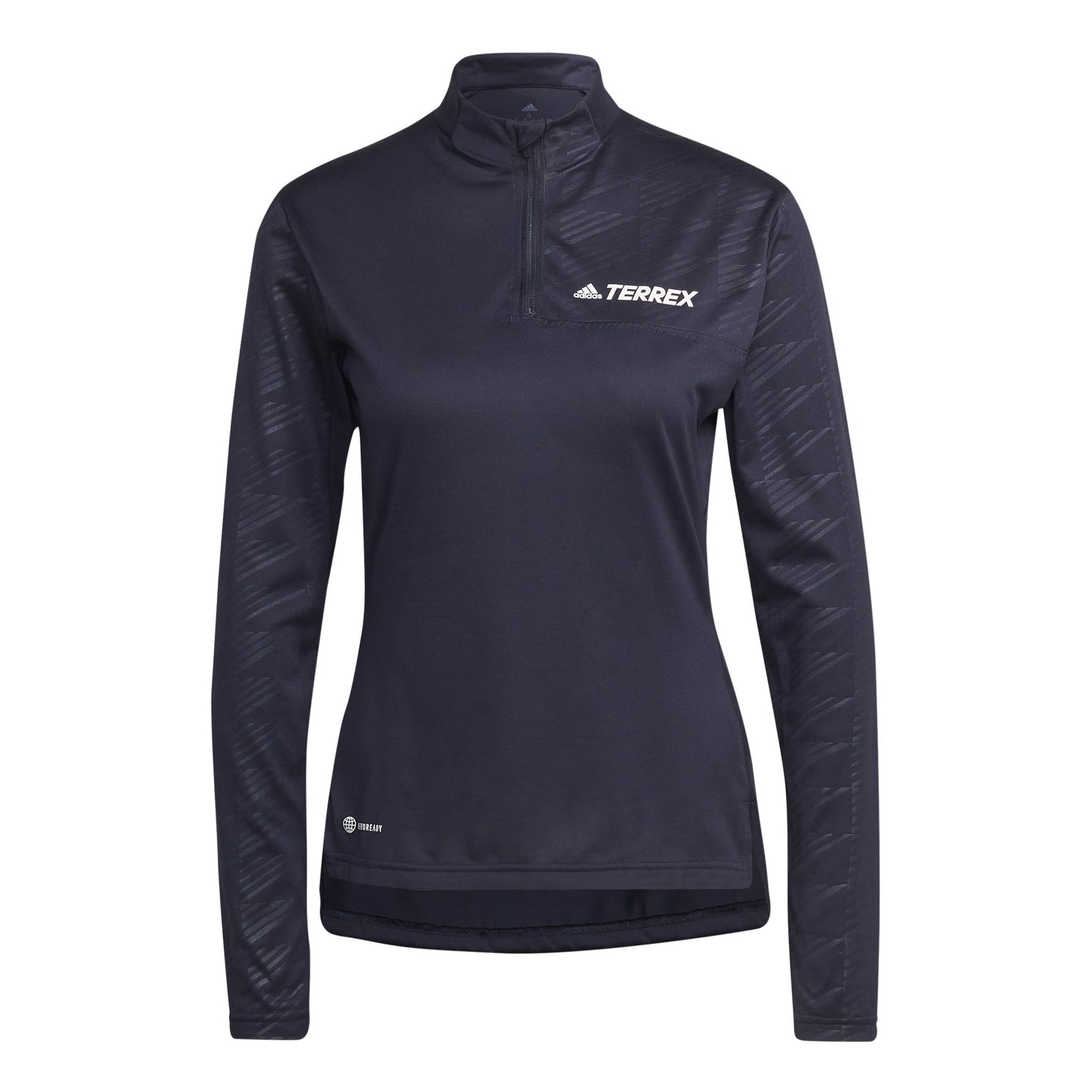 adidas Multi Half-Zip Camiseta de manga larga Mujeres - azul oscuro,