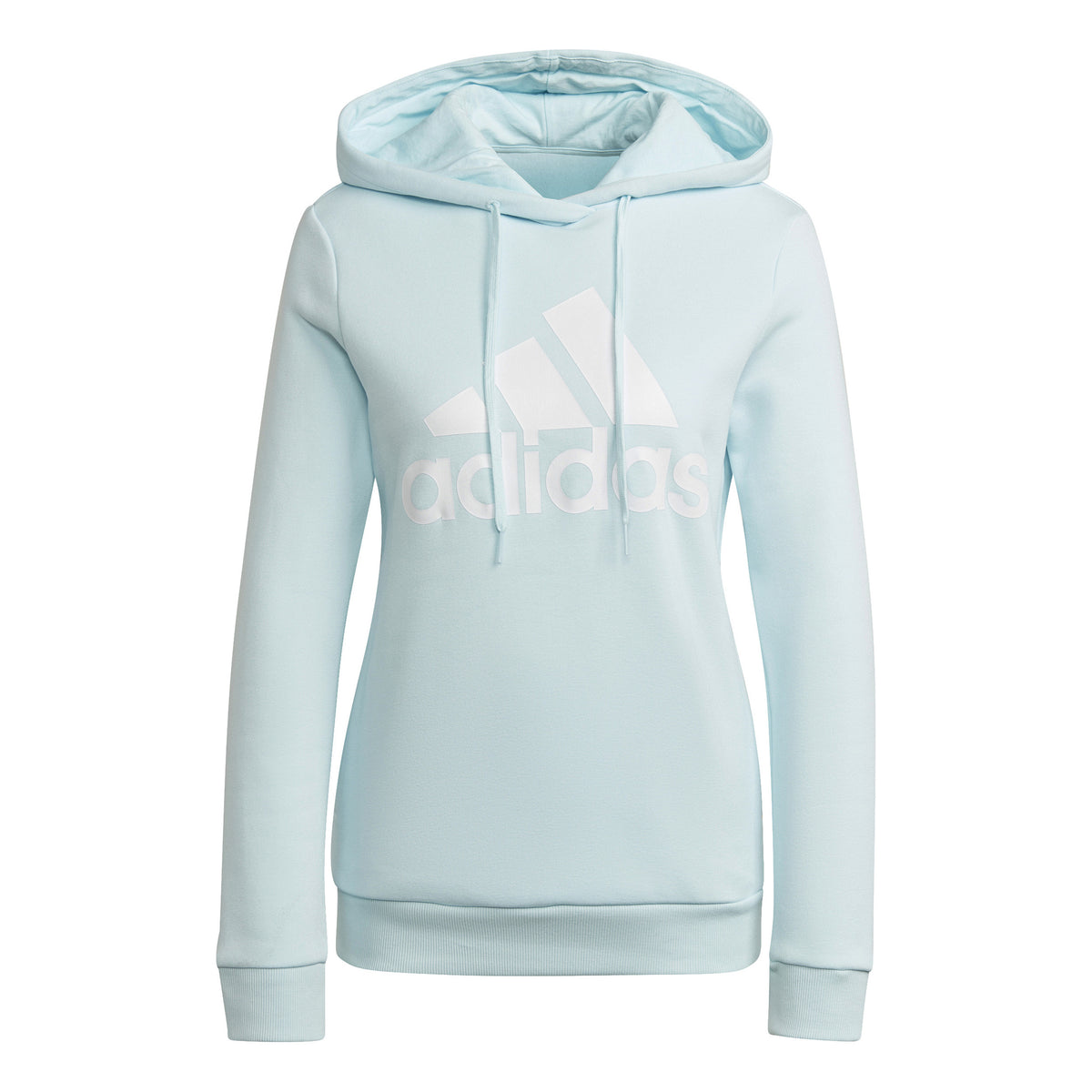 adidas Essentials Logo Fleece Sudadera con capucha Mujeres - azul claro, blanco