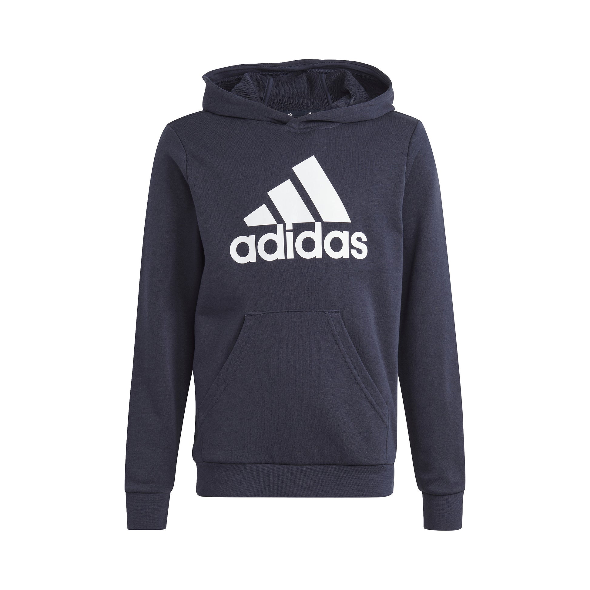 adidas Big Logo Cotton Sudadera con capucha Chicos - azul oscuro, blanco