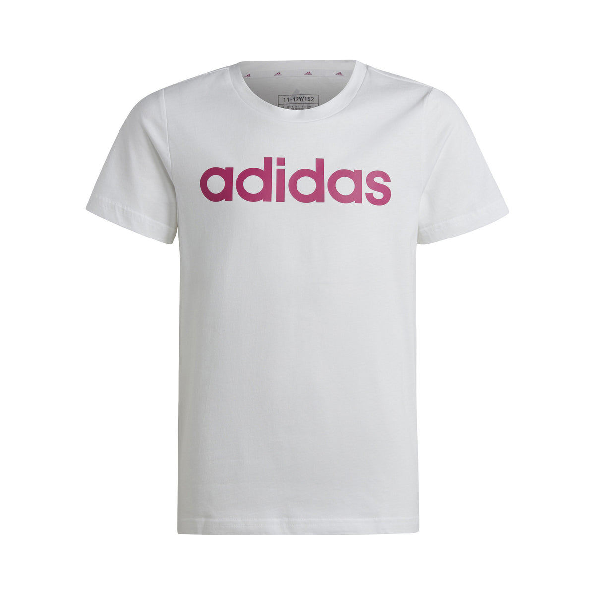adidas Linear Camiseta de manga corta Chicas - blanco, rosa