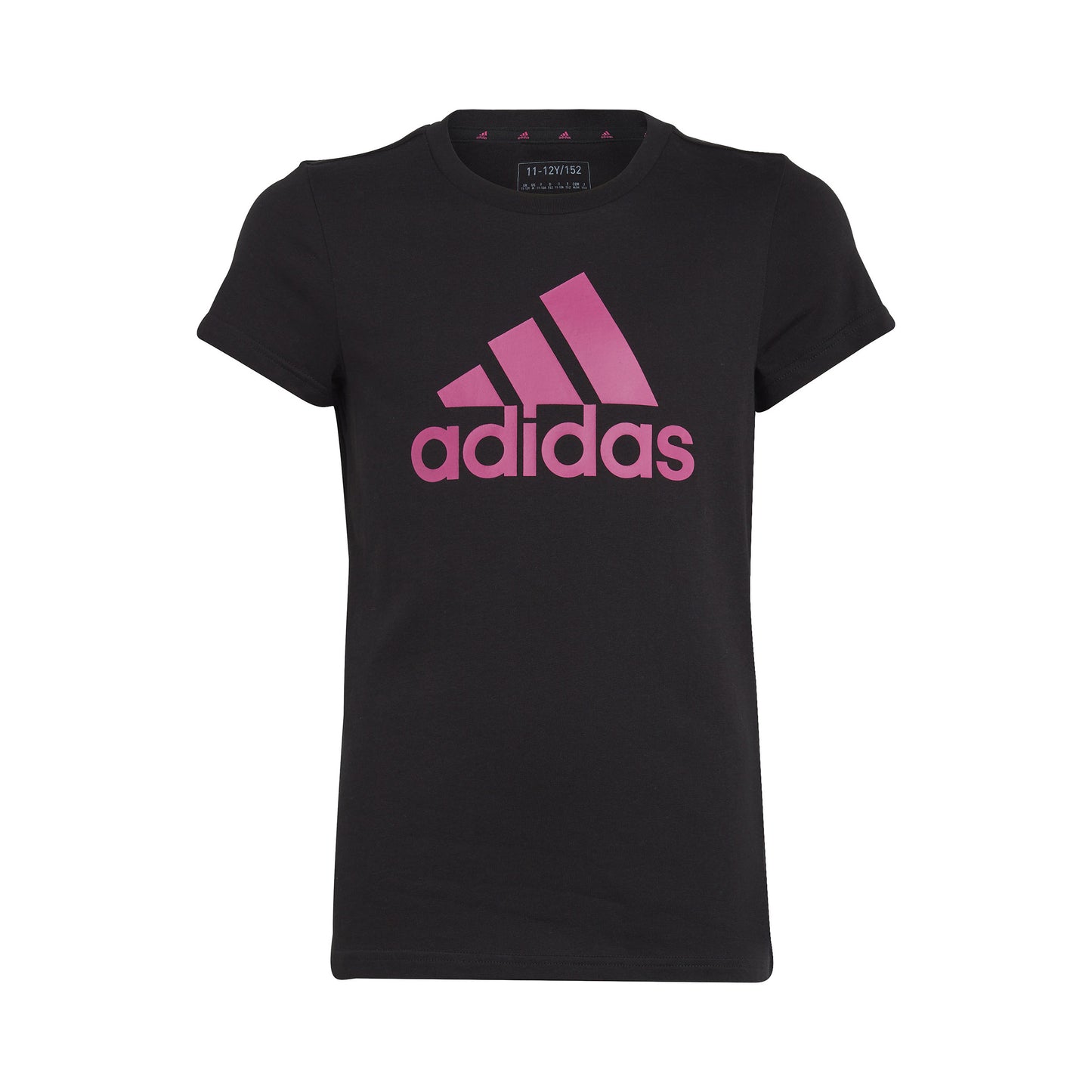 adidas Big Logo Camiseta de manga corta Chicas - negro, rosa