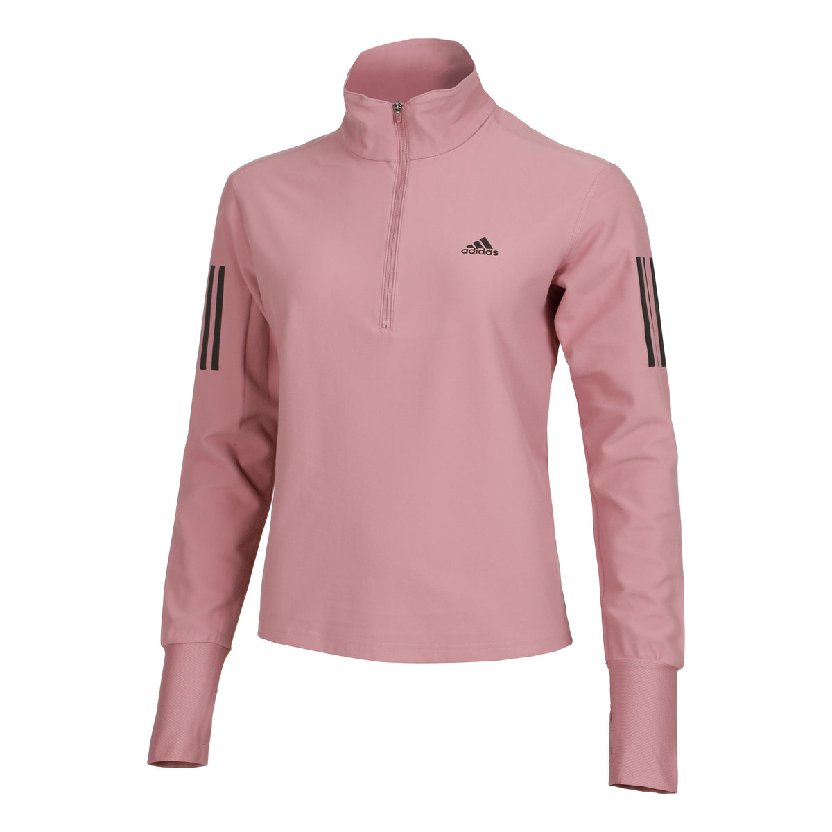 adidas Own the Run 1/4 Zip Camiseta de manga larga Mujeres - rosa,