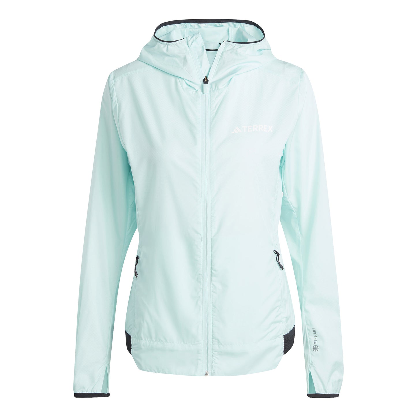 adidas Terrex XPR Wind Ready Chaqueta para correr Mujeres - azul claro,