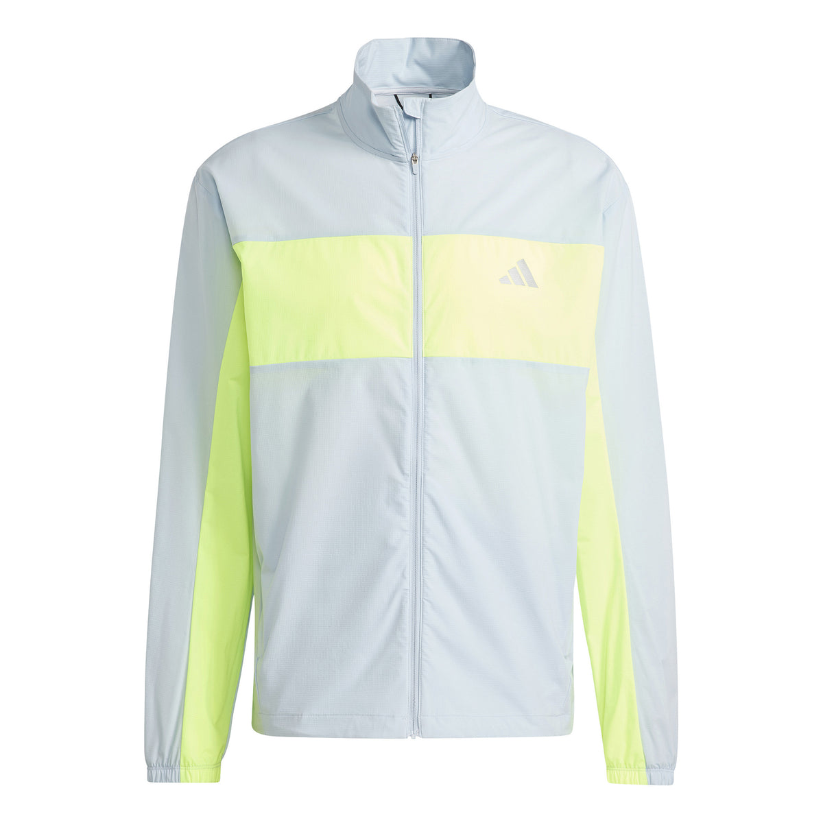 adidas BTN Chaqueta para correr Hombres - azul claro, amarillo neón