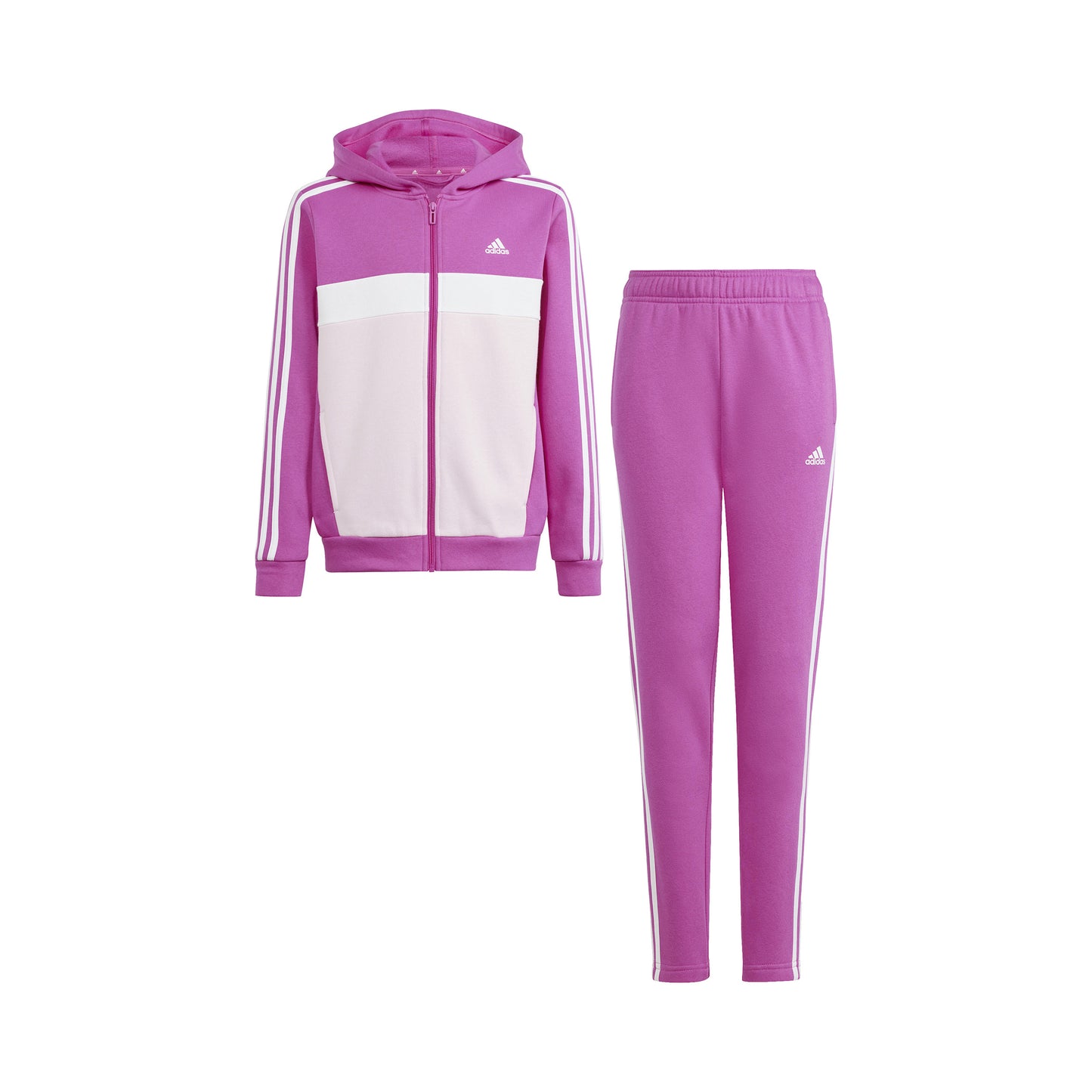 adidas 3Stripes Chándal Chicas - rosa, rosa