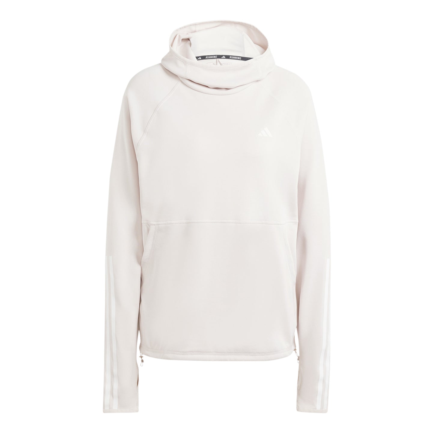 adidas Own The Run E 3S Hoodie Camiseta de running Mujeres - crema,