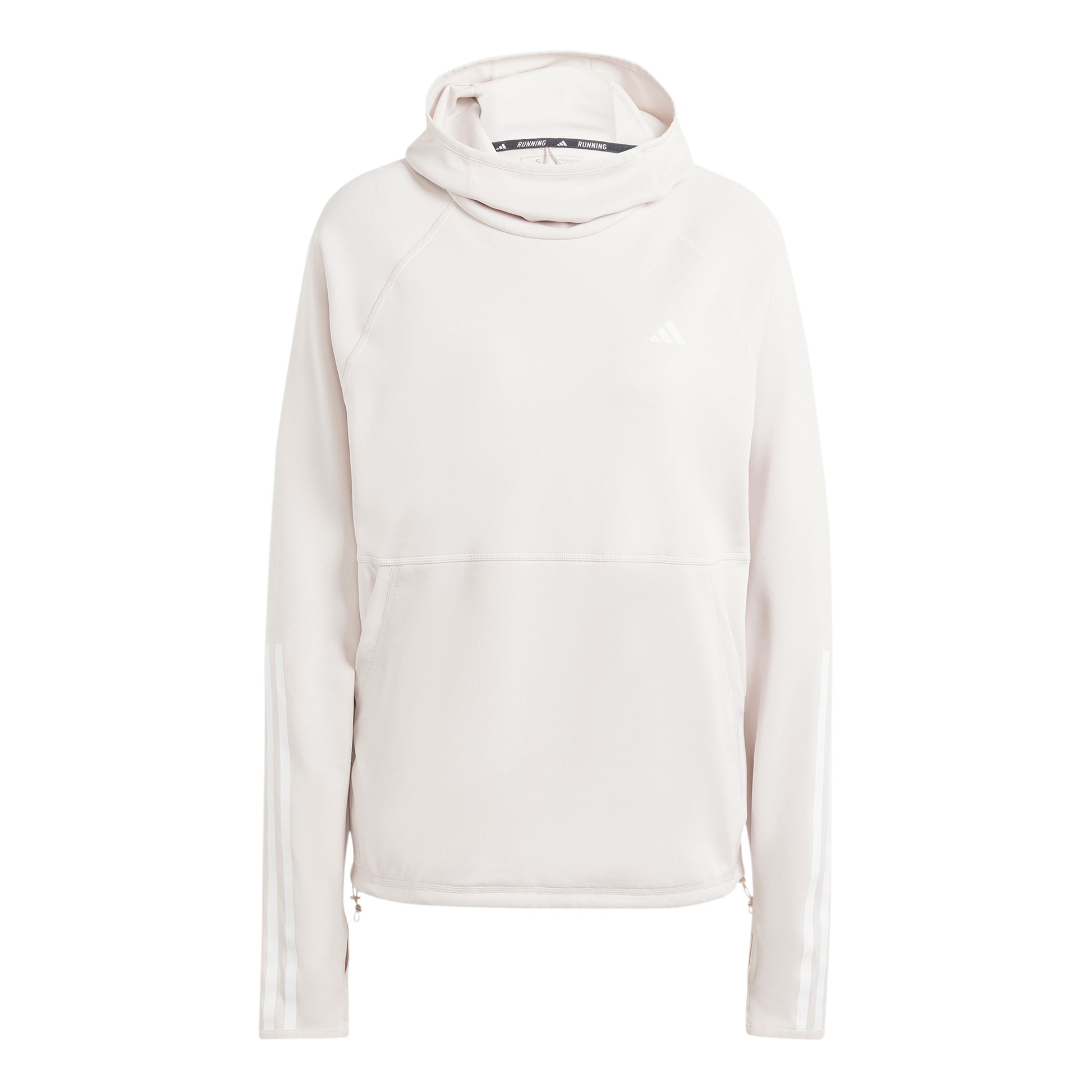 adidas Own The Run E 3S Hoodie Camiseta de running Mujeres - crema,