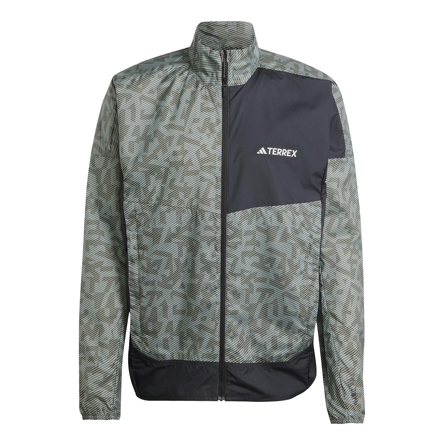 adidas Terrex Trail Wind Chaqueta Para Correr Hombres-Oliva