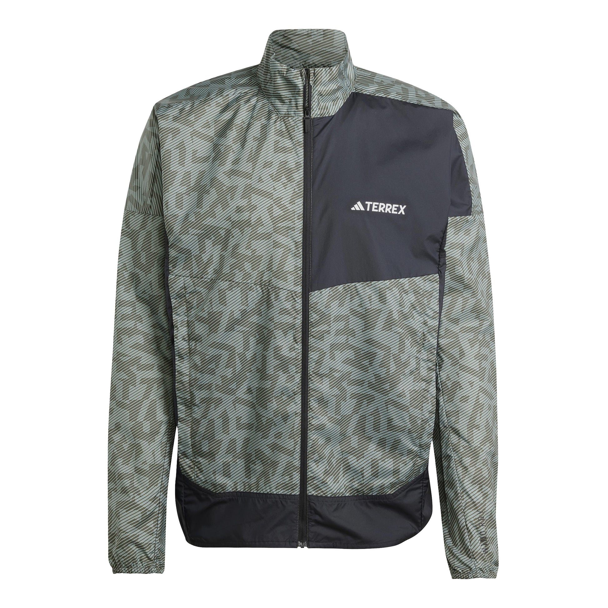adidas Terrex Trail Wind Chaqueta Para Correr Hombres-Oliva