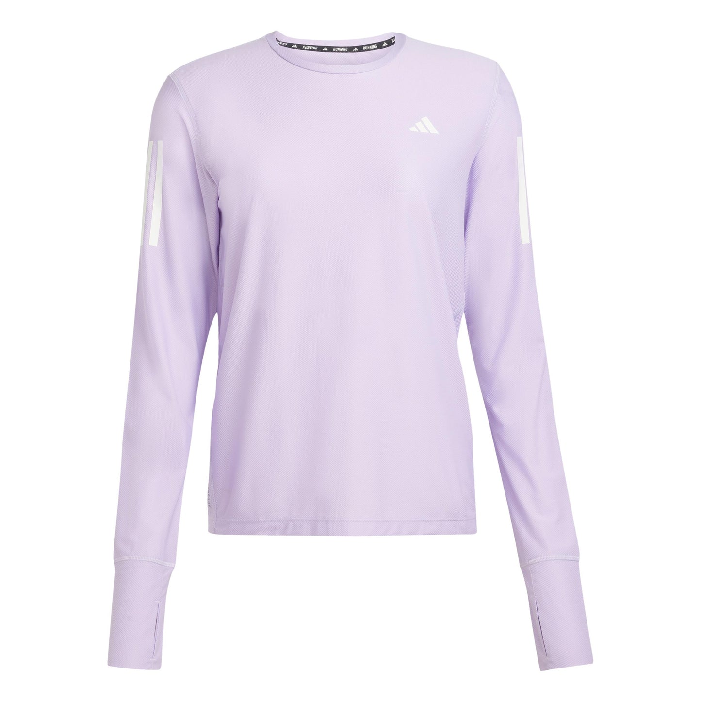 adidas Own The Run Camiseta De Manga Larga Mujeres-Morado,Blanco