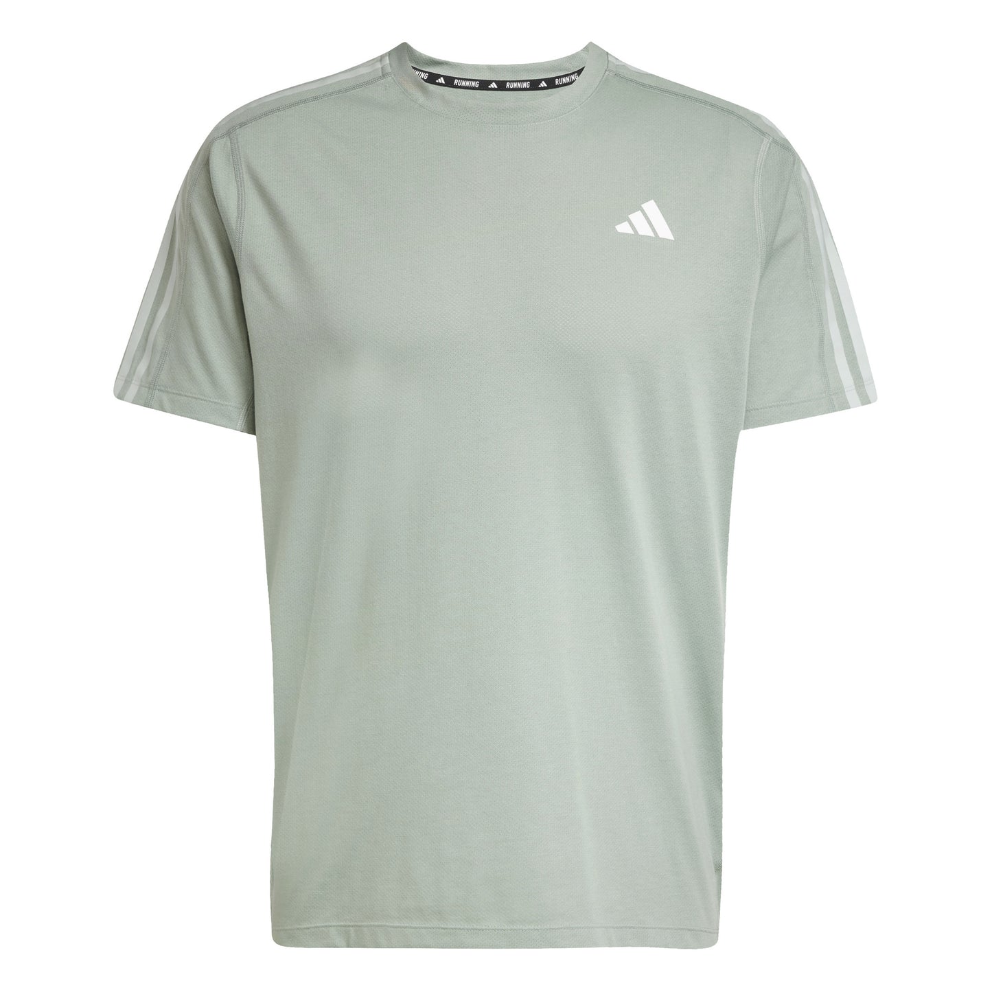 adidas Own The Run 3S Camiseta De Running Hombres-Salvia,Blanco