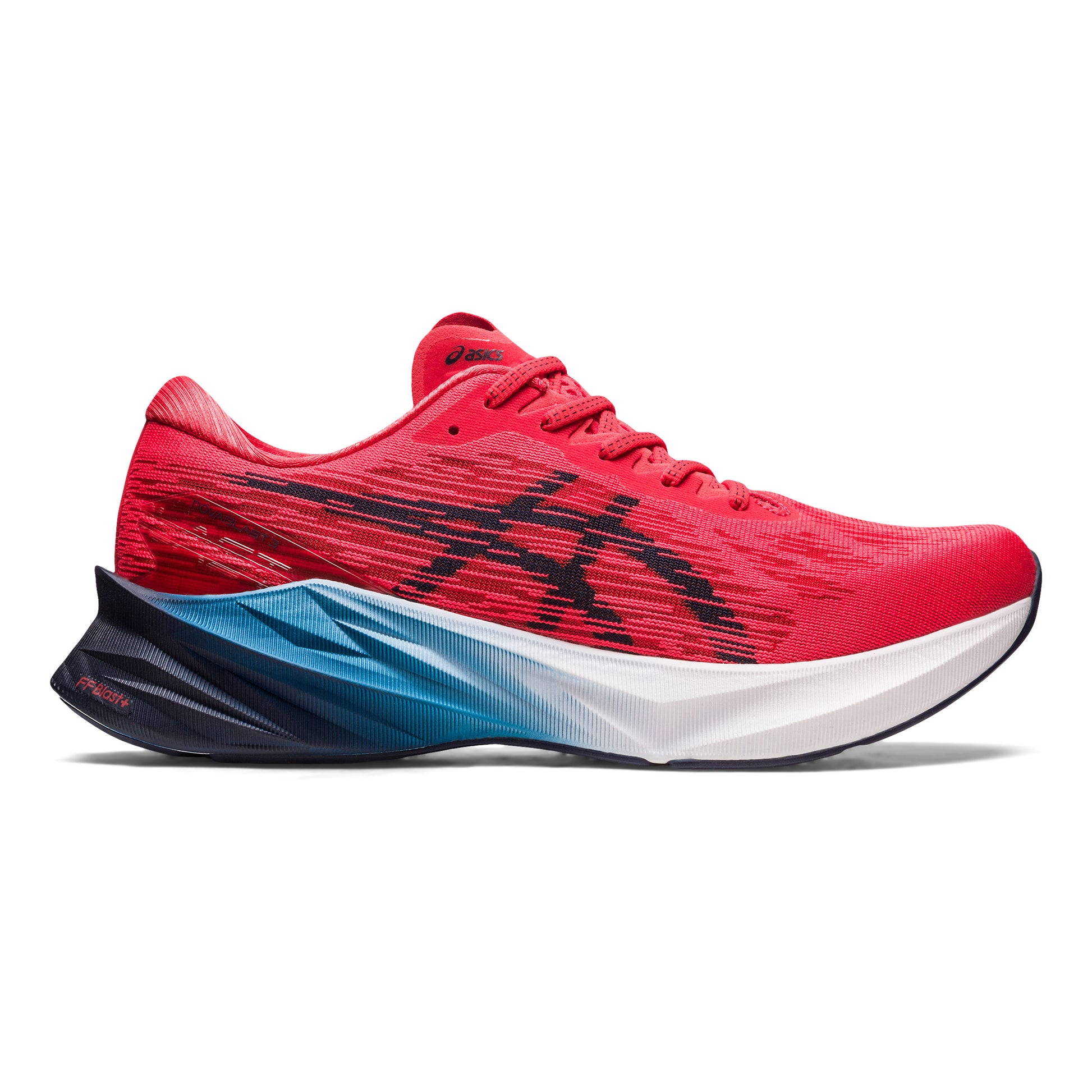 ASICS Novablast 3 Zapatilla neutral Hombres - rojo, gris