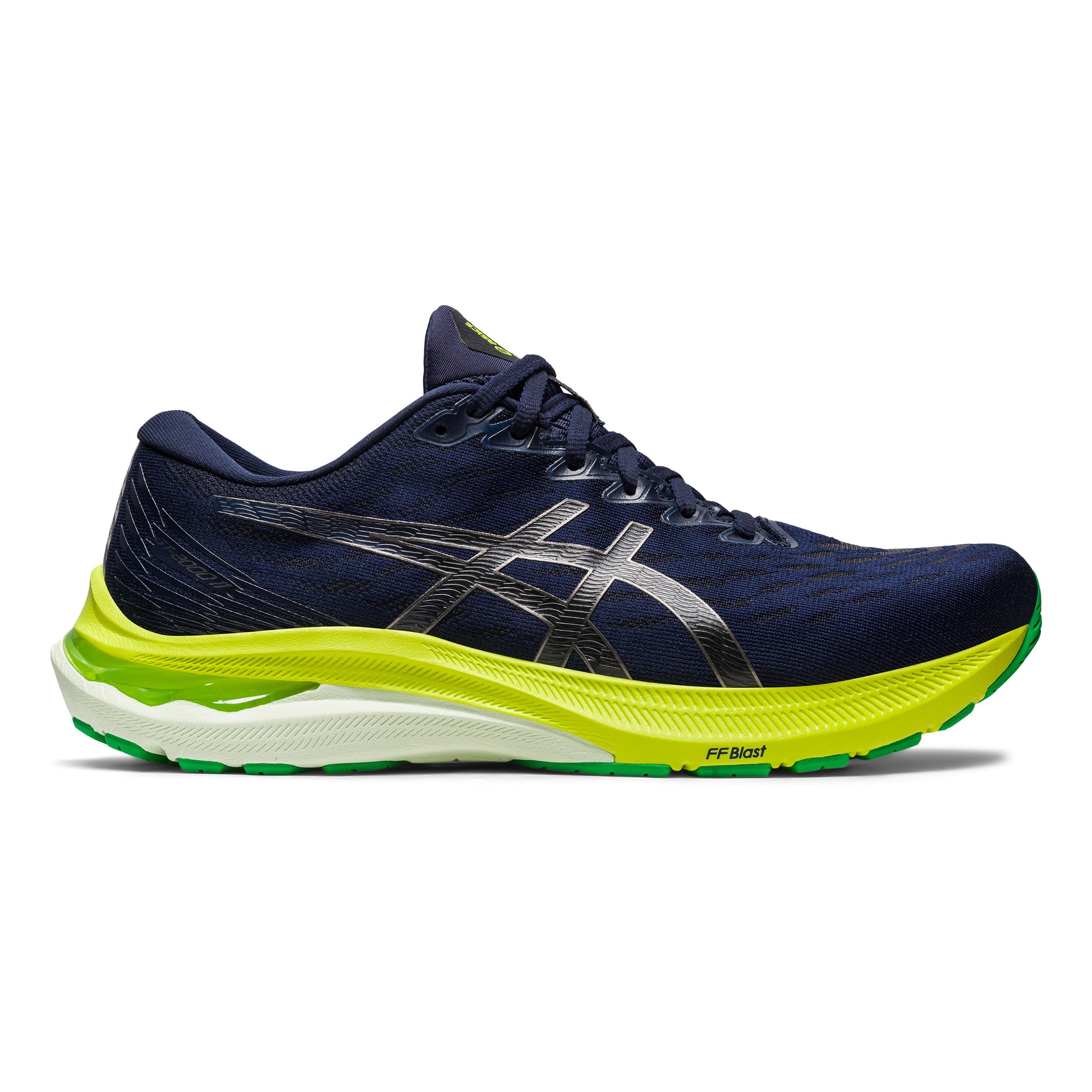 ASICS GT-2000 11 Zapatilla de estabilidad Hombres - azul oscuro, verde neón