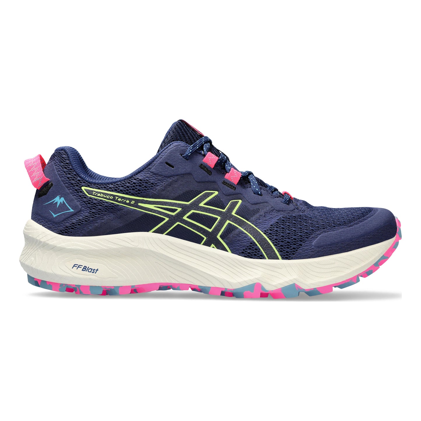 ASICS Trabuco Terra 2 Zapatilla trail Mujeres - azul oscuro, rosa