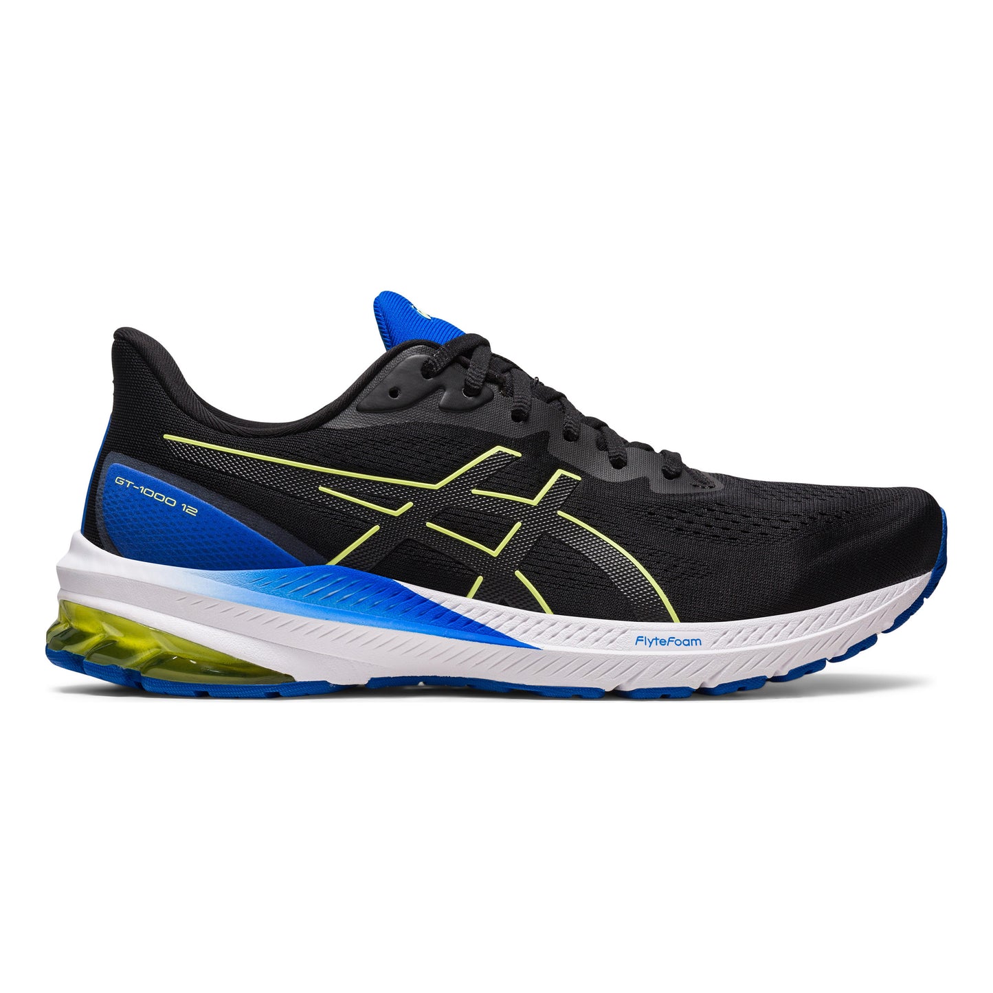 ASICS GT-1000 12 Zapatilla de estabilidad Hombres - negro, verde neón
