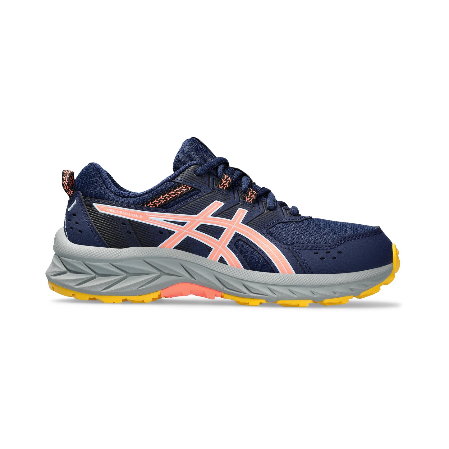 ASICS Pre-Venture 9 GS Zapatilla trail Niños - azul oscuro, coral