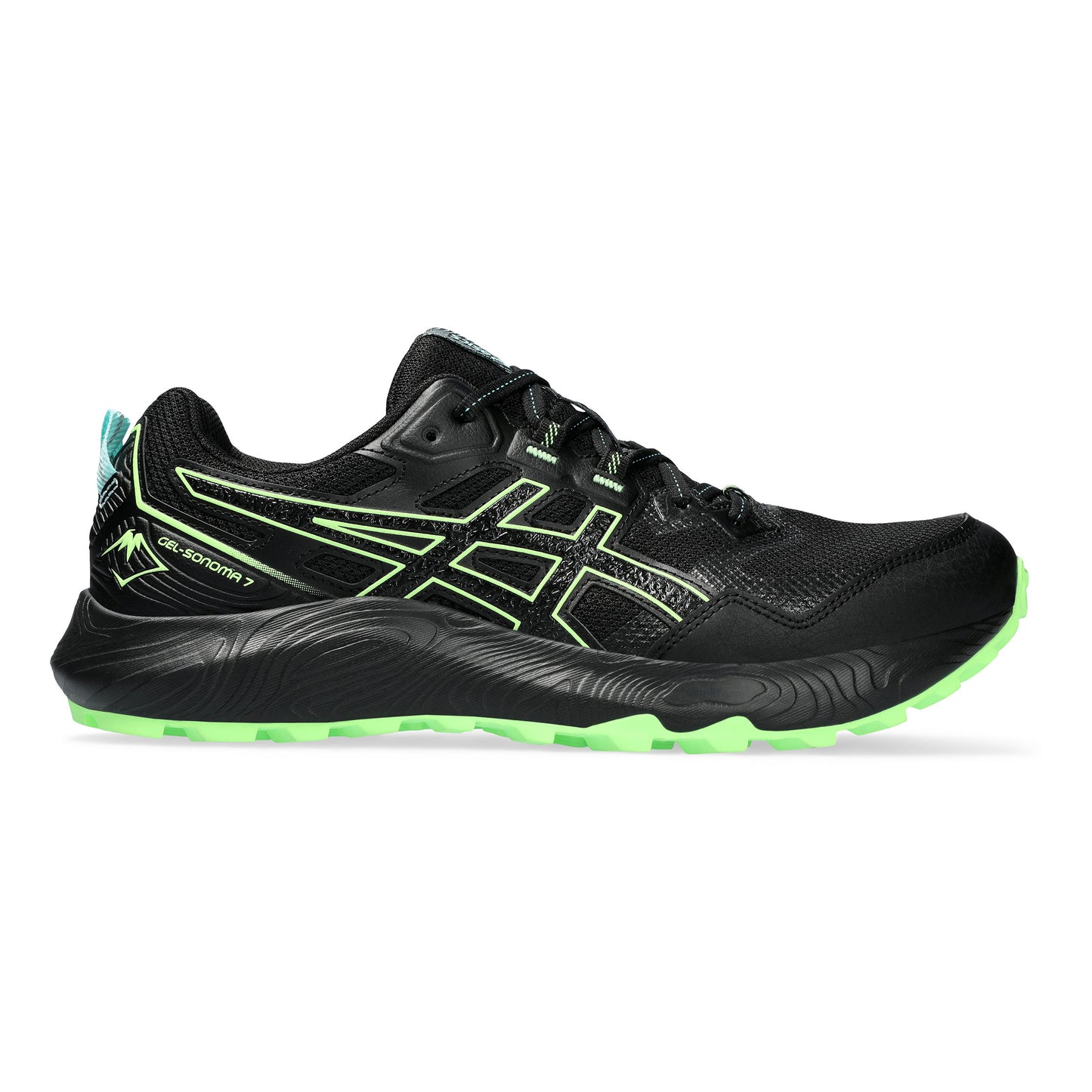 ASICS Gel-Sonoma 7 Zapatilla trail Hombres - negro, verde neón