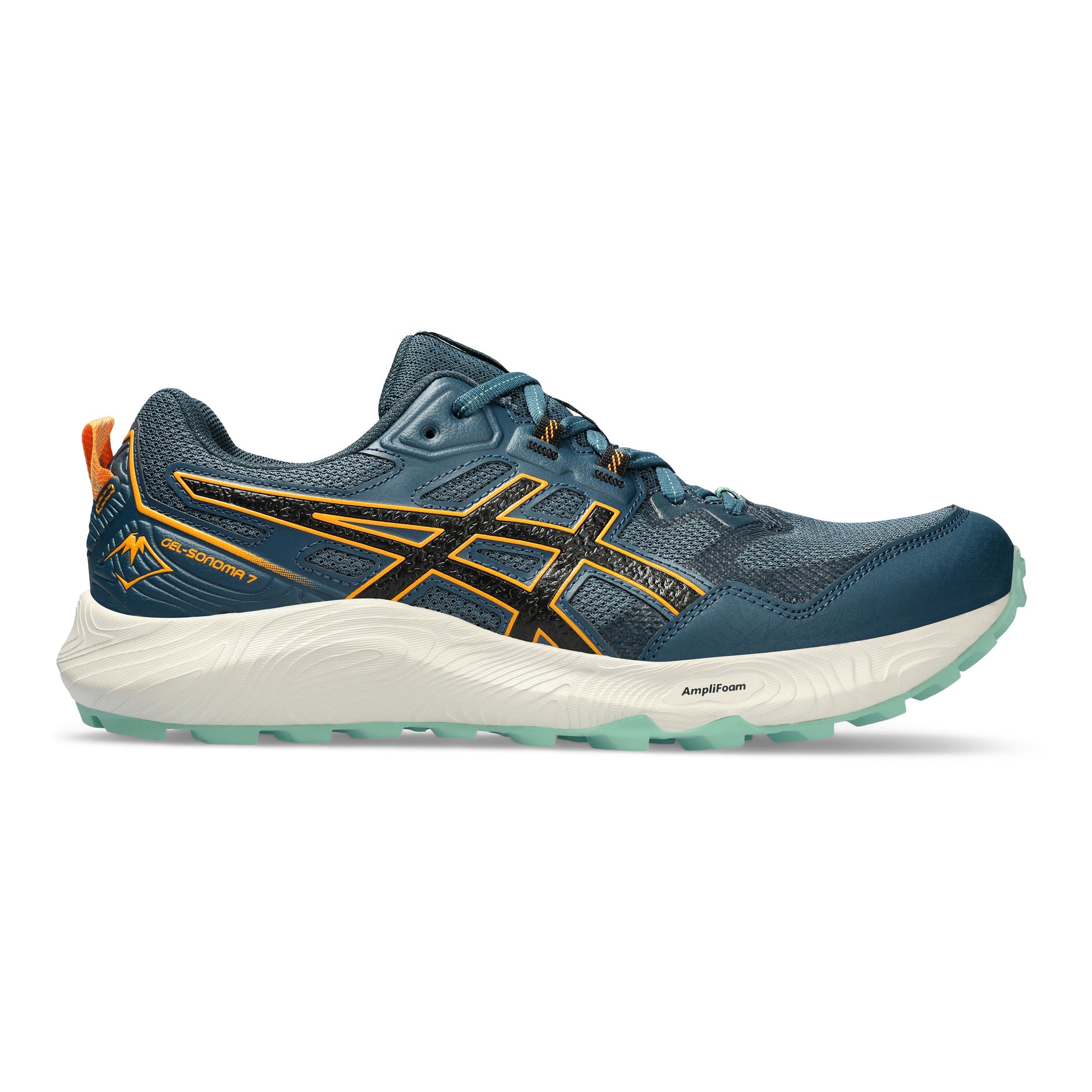 ASICS Gel-Sonoma 7 Zapatilla trail Hombres - color petróleo, naranja