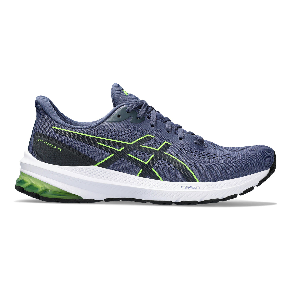 ASICS GT-1000 12 Zapatilla de estabilidad Hombres - azul, verde neón