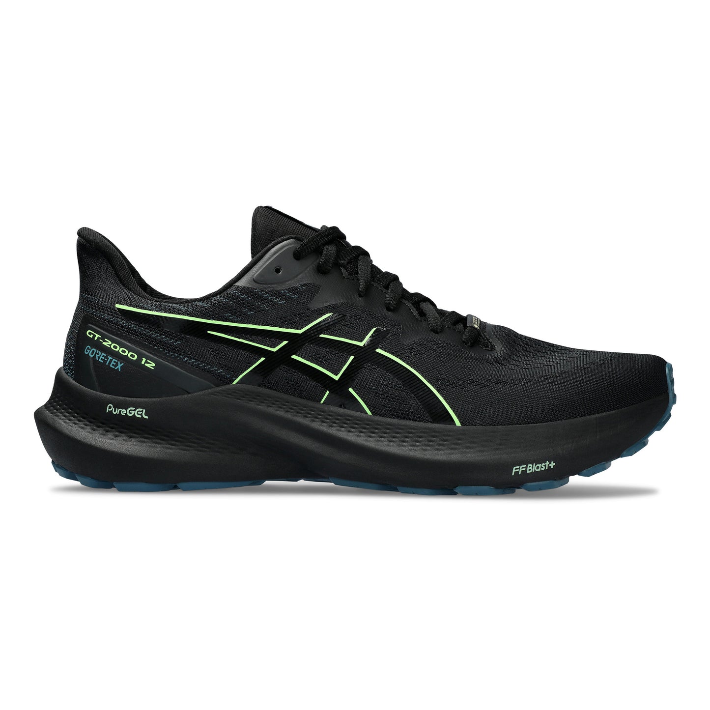 ASICS GT-2000 12 GTX Zapatilla de estabilidad Hombres - negro, verde neón