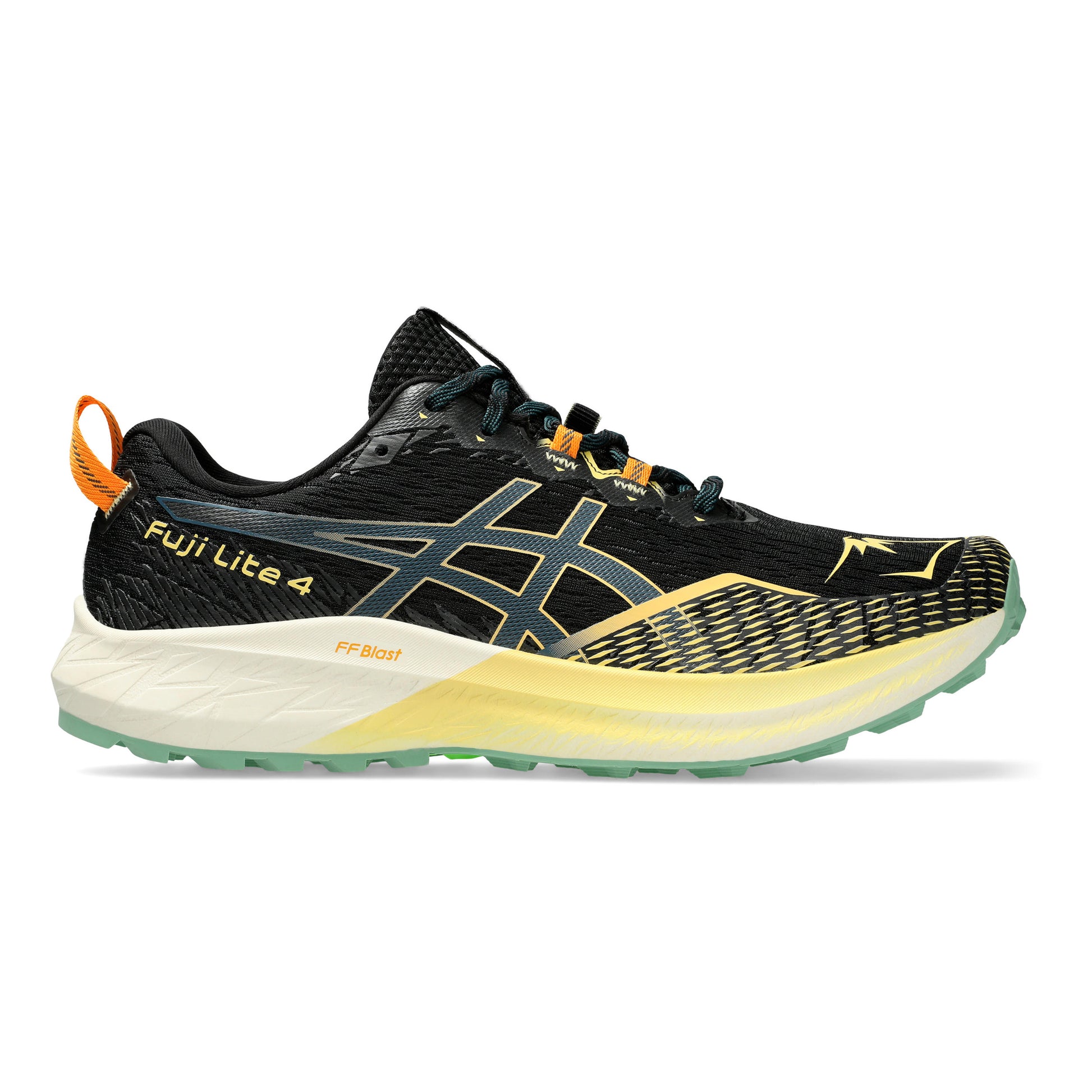 ASICS Fuji Lite 4 Zapatilla trail Hombres - negro, naranja