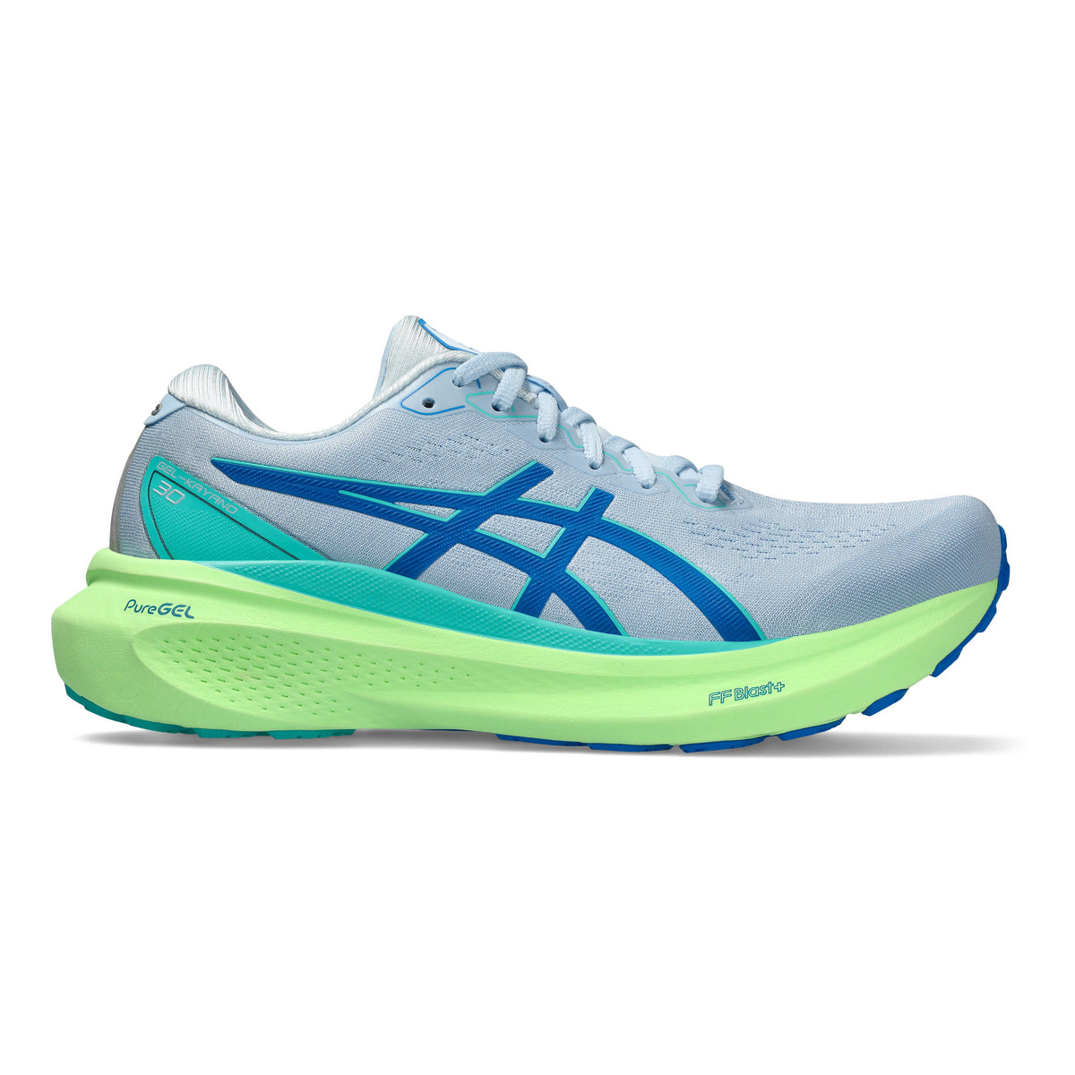 ASICS Gel-Kayano 30 Lite-Show Zapatilla de estabilidad Hombres - azul claro, verde neón