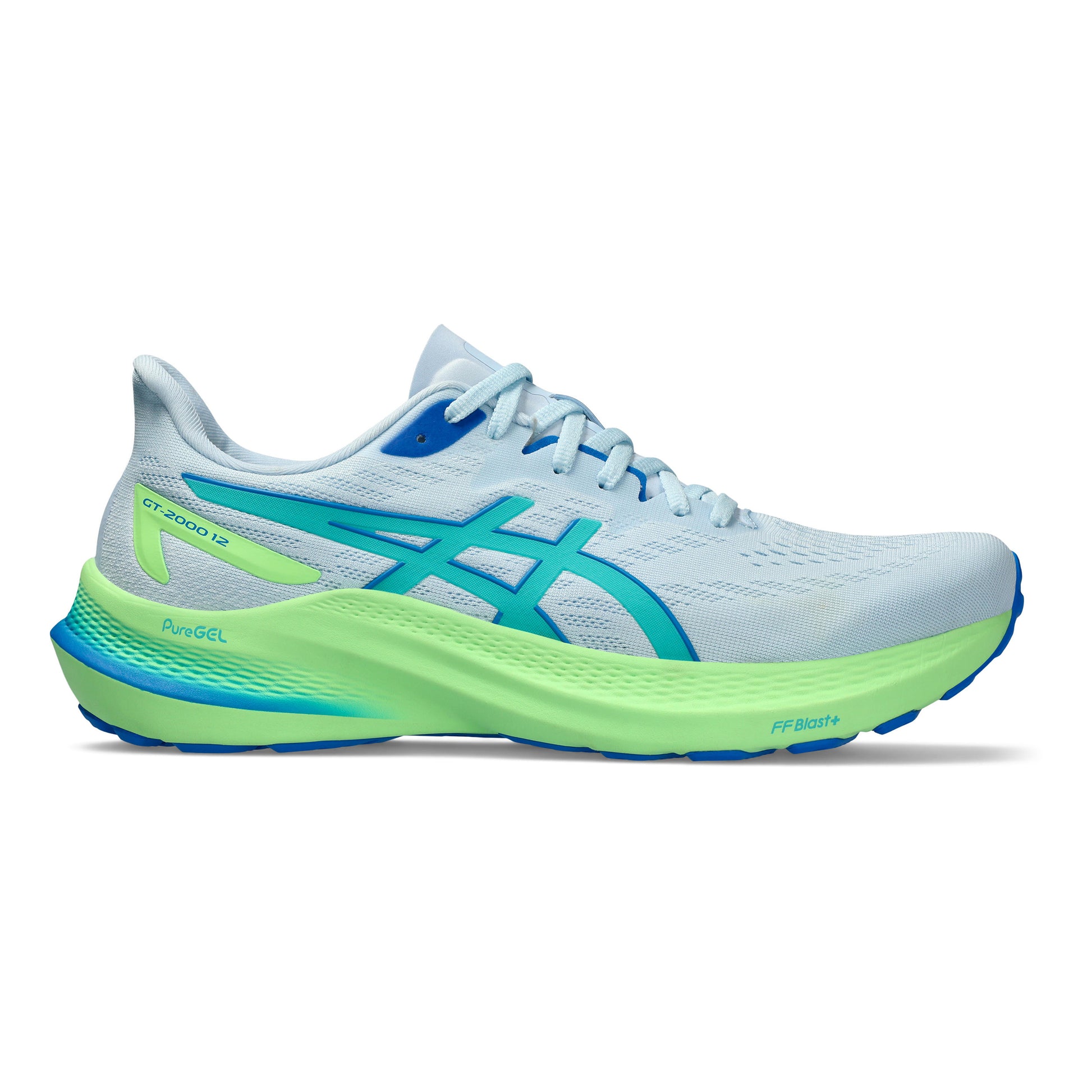 ASICS GT-2000 12 Lite-Show Zapatilla de estabilidad Hombres - azul claro, verde neón