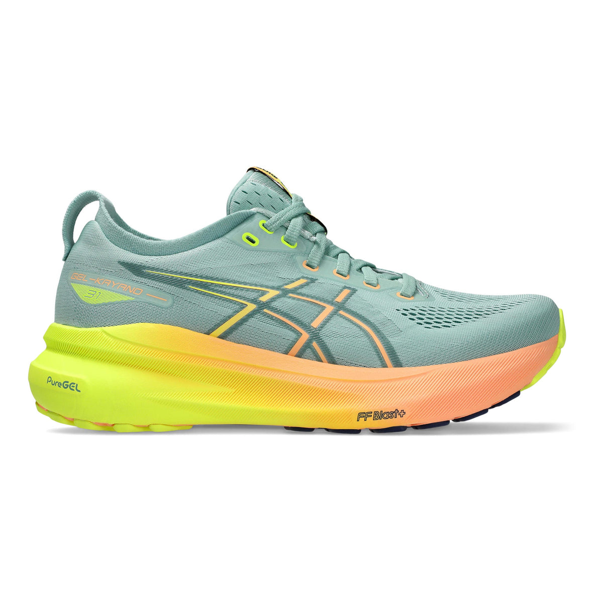 ASICS Gel-Kayano 31 Zapatilla de estabilidad Mujeres - verde, naranja