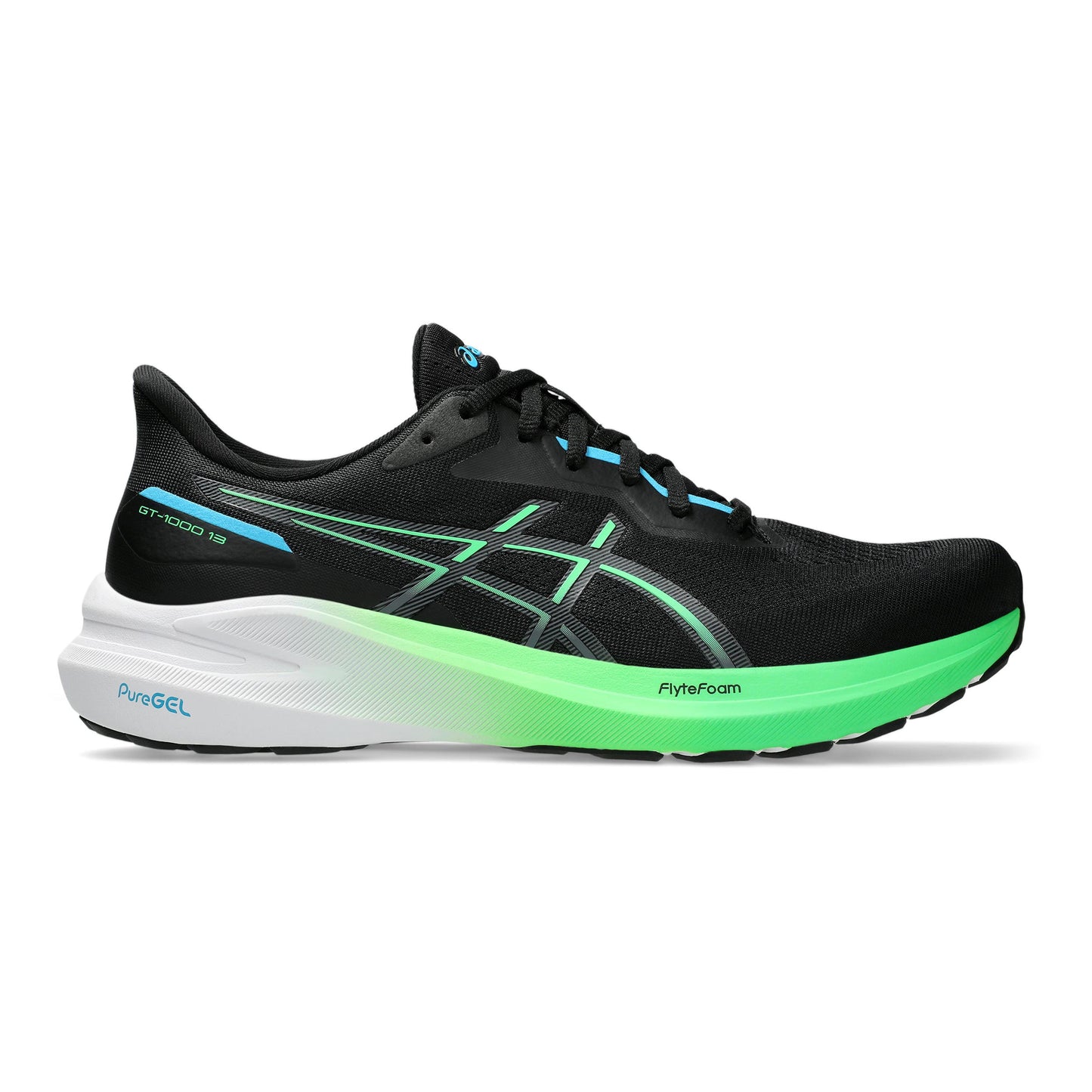ASICS GT-1000 13 Zapatilla de estabilidad Hombres - negro, verde