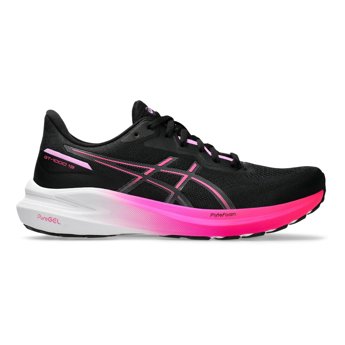 ASICS GT-1000 13 Zapatilla de estabilidad Mujeres - negro, rosa