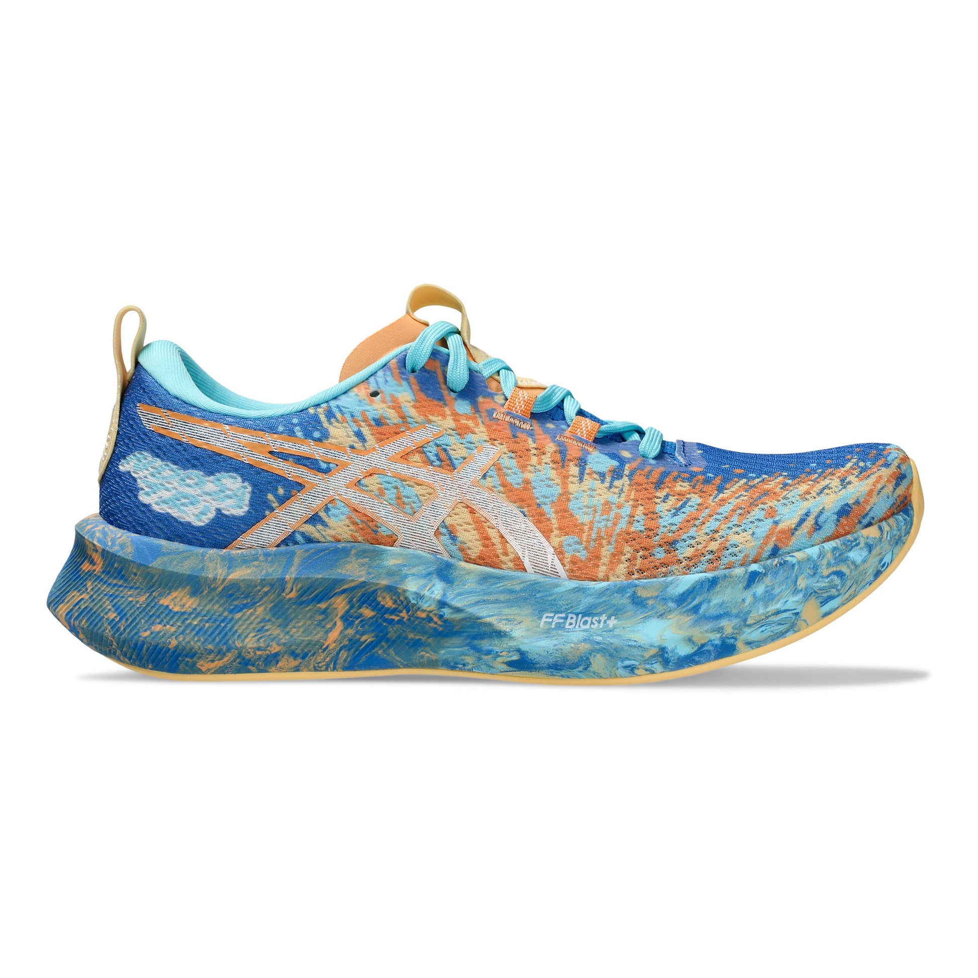 ASICS Noosa Tri 16 Zapatilla de competición Mujeres-azul, naranja