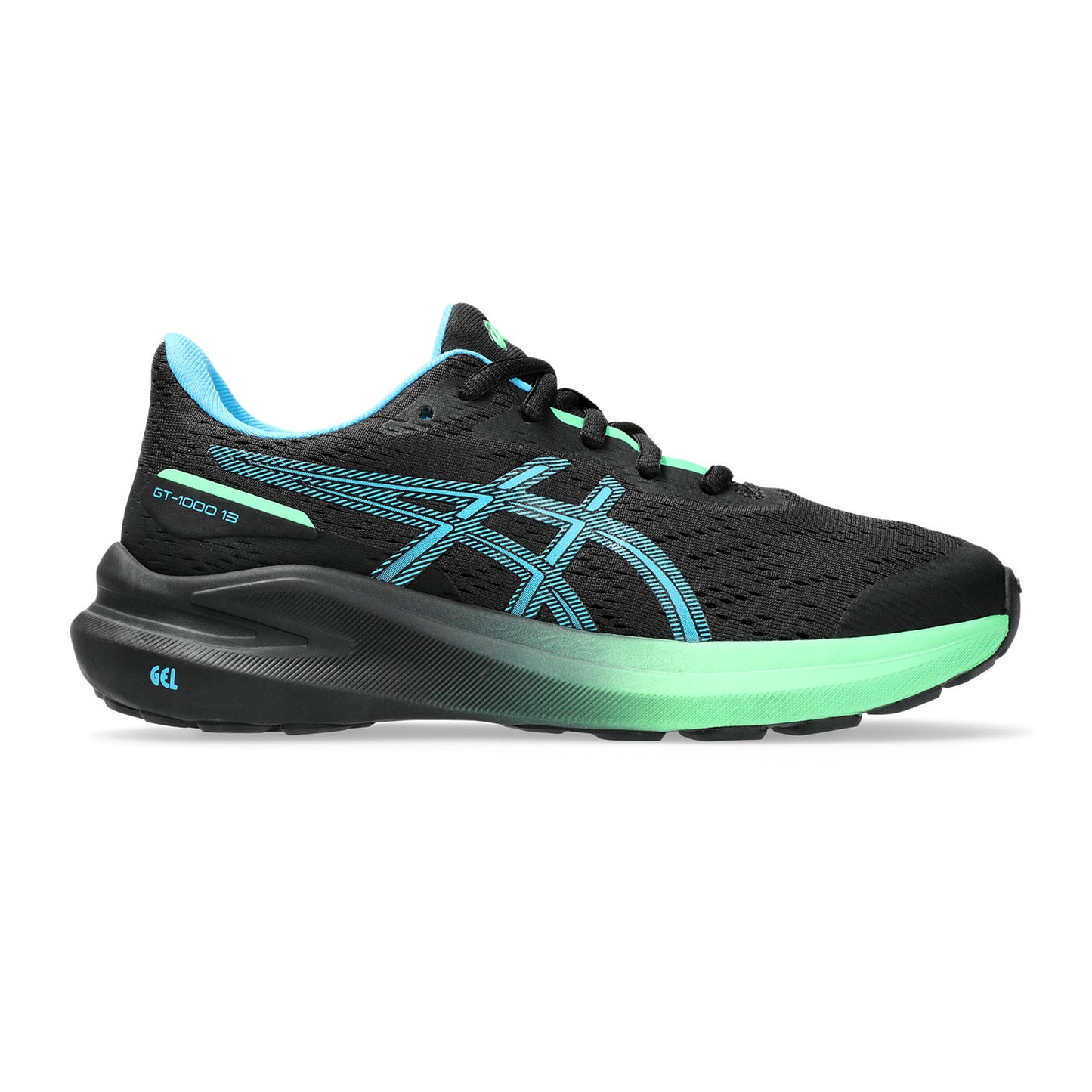 ASICS GT-1000 13 GS Zapatilla de estabilidad Niños - negro, verde