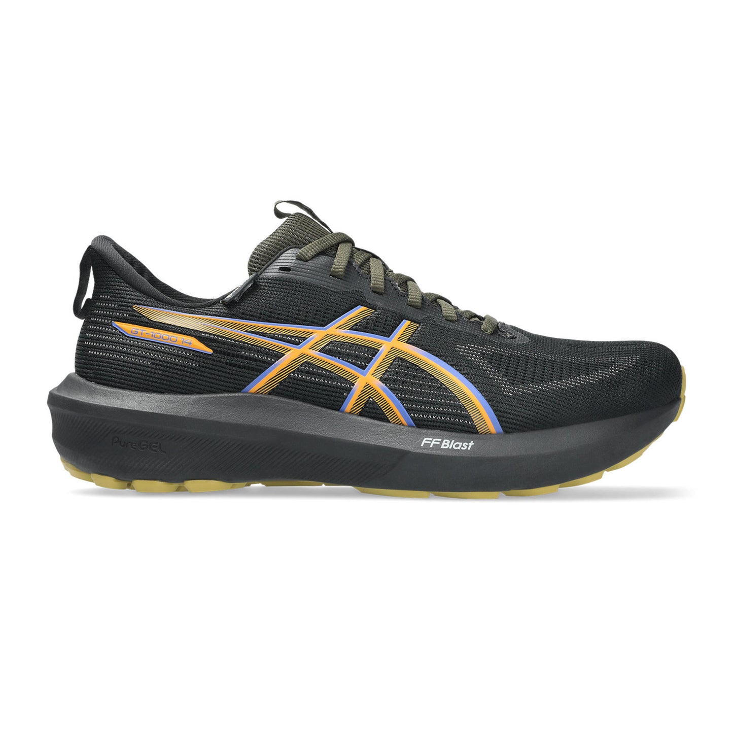 ASICS GT-1000 14 GTX Zapatilla de estabilidad Hombres-negro, caramelo