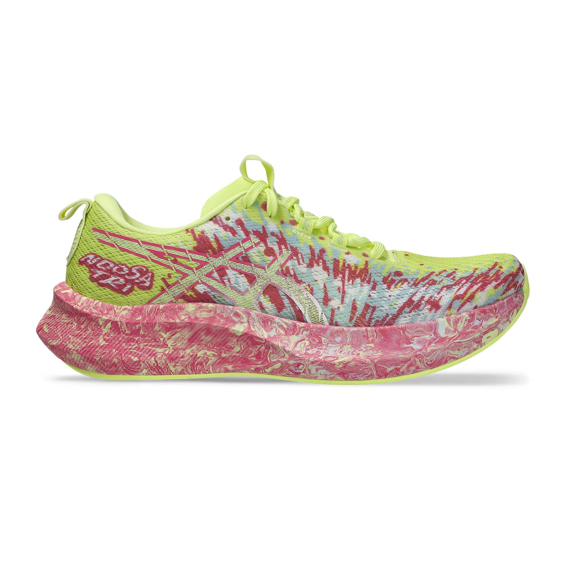 ASICS Noosa Tri 16 Zapatilla de competición Mujeres-verde neón, coral