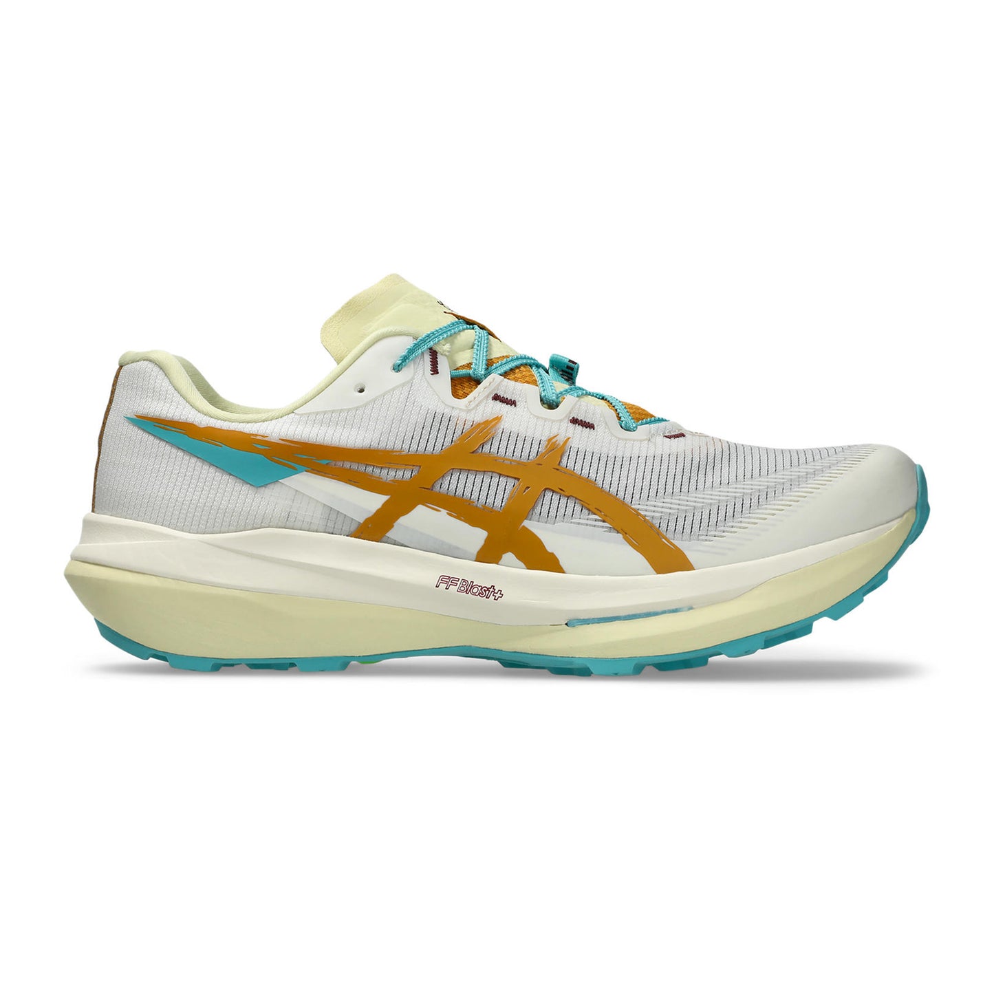 ASICS Fuji Speed 4 Zapatilla trail Unisex-crema, caramelo