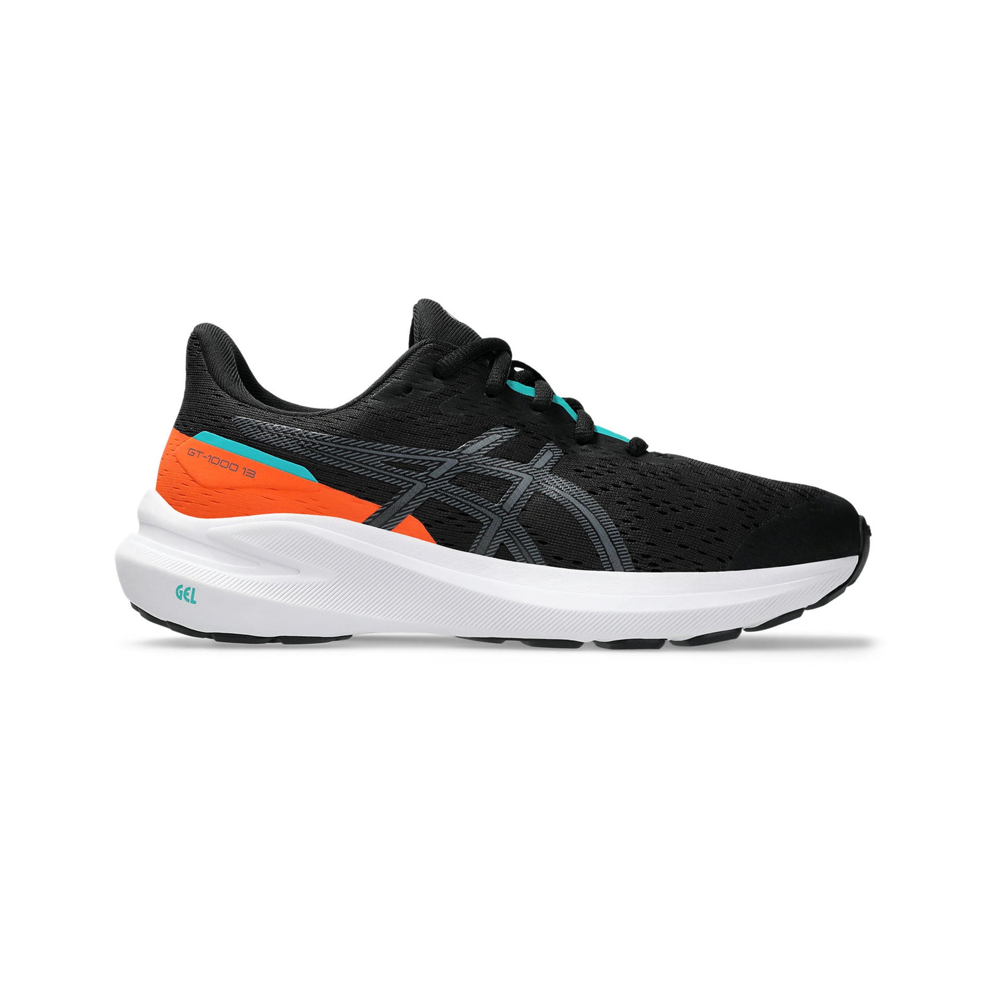 ASICS GT-1000 13 GS Zapatilla De Estabilidad Niños-Negro,Gris