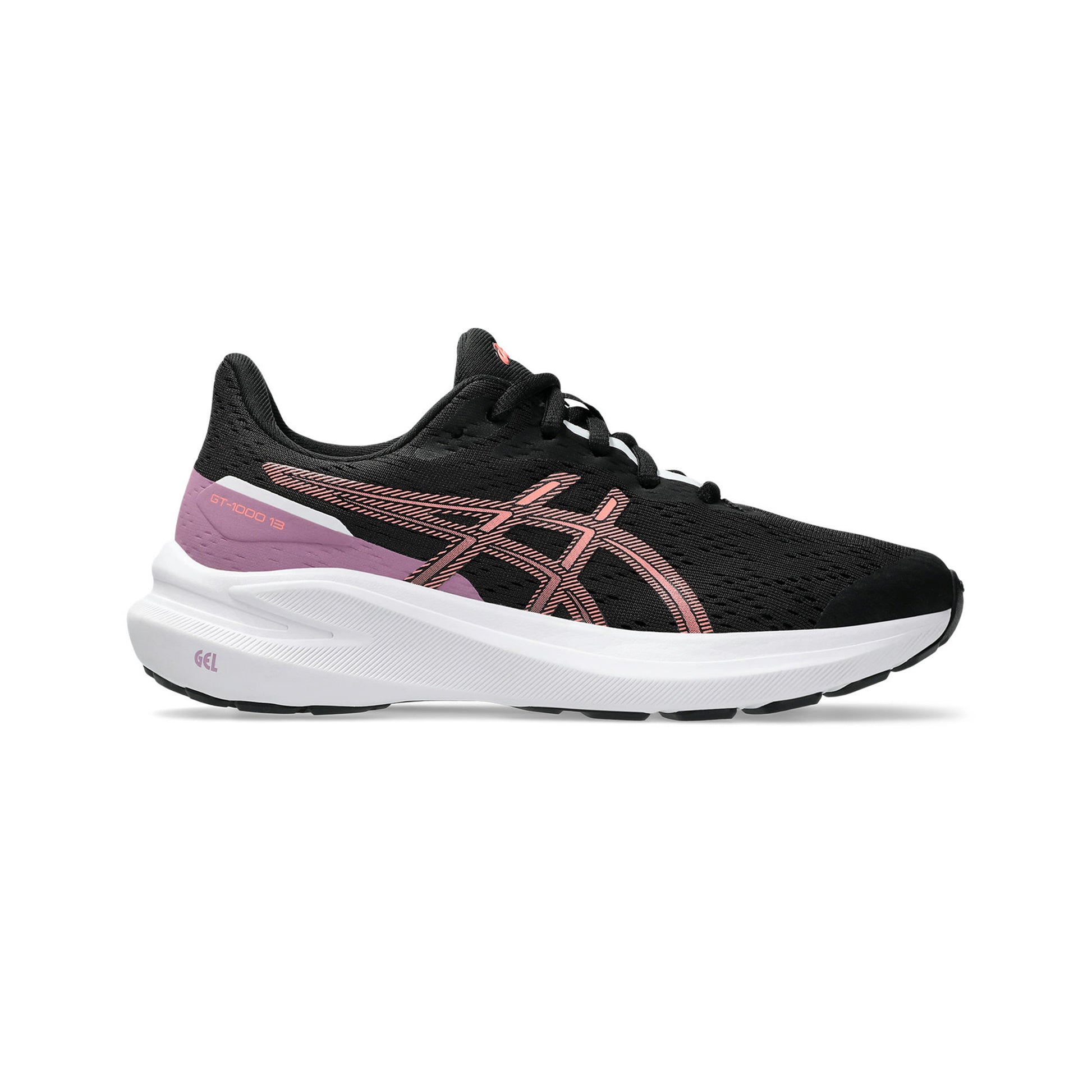 ASICS GT-1000 13 GS Zapatilla De Estabilidad Niños-Negro,Amarillo
