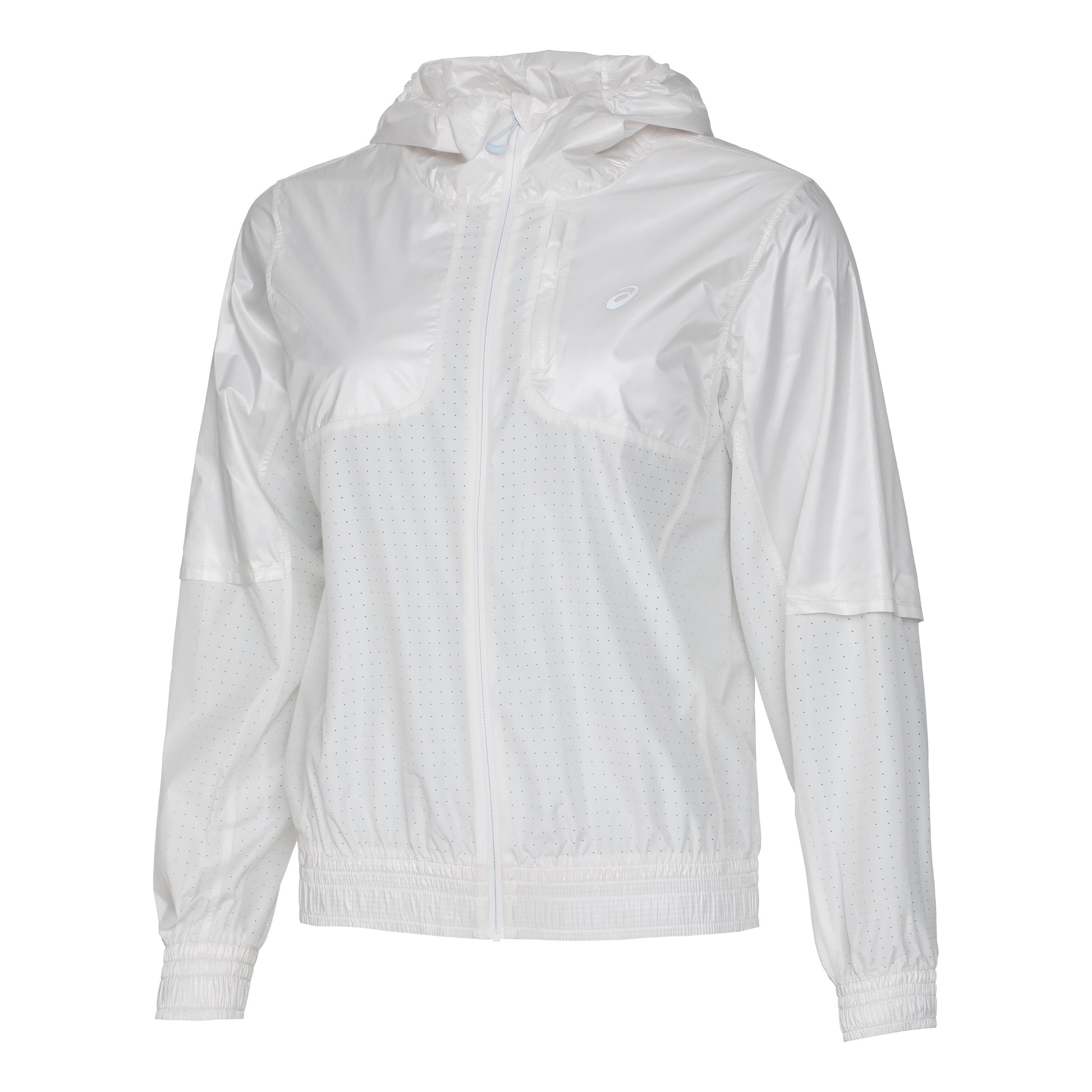 ASICS Nagino Run Chaqueta para correr Mujeres - blanco,