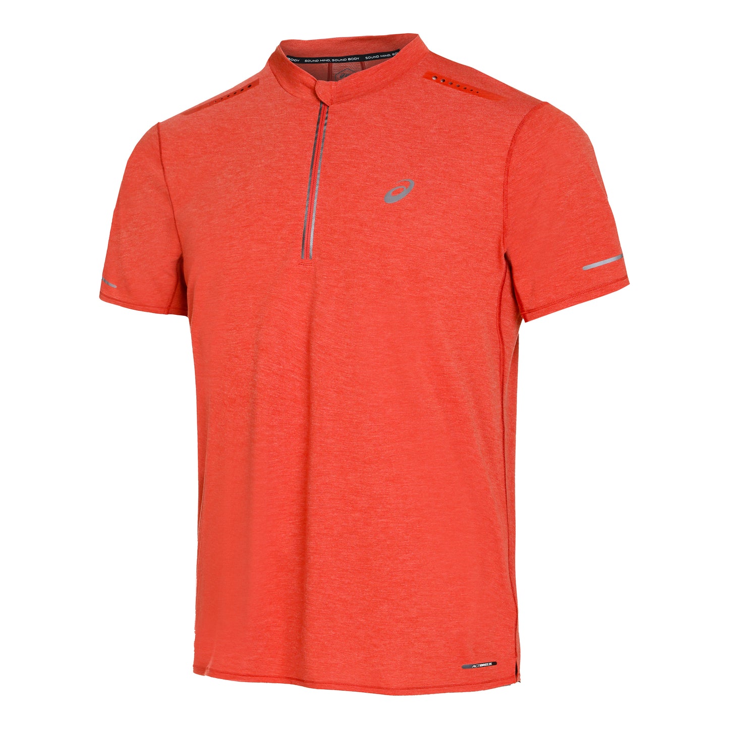 ASICS Metarun Half-Zip Camiseta de running Hombres - rojo,