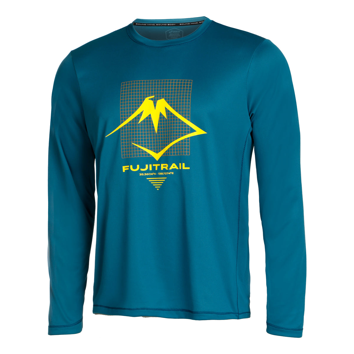 ASICS Fujitrail Logo Top de running Hombres - azul,