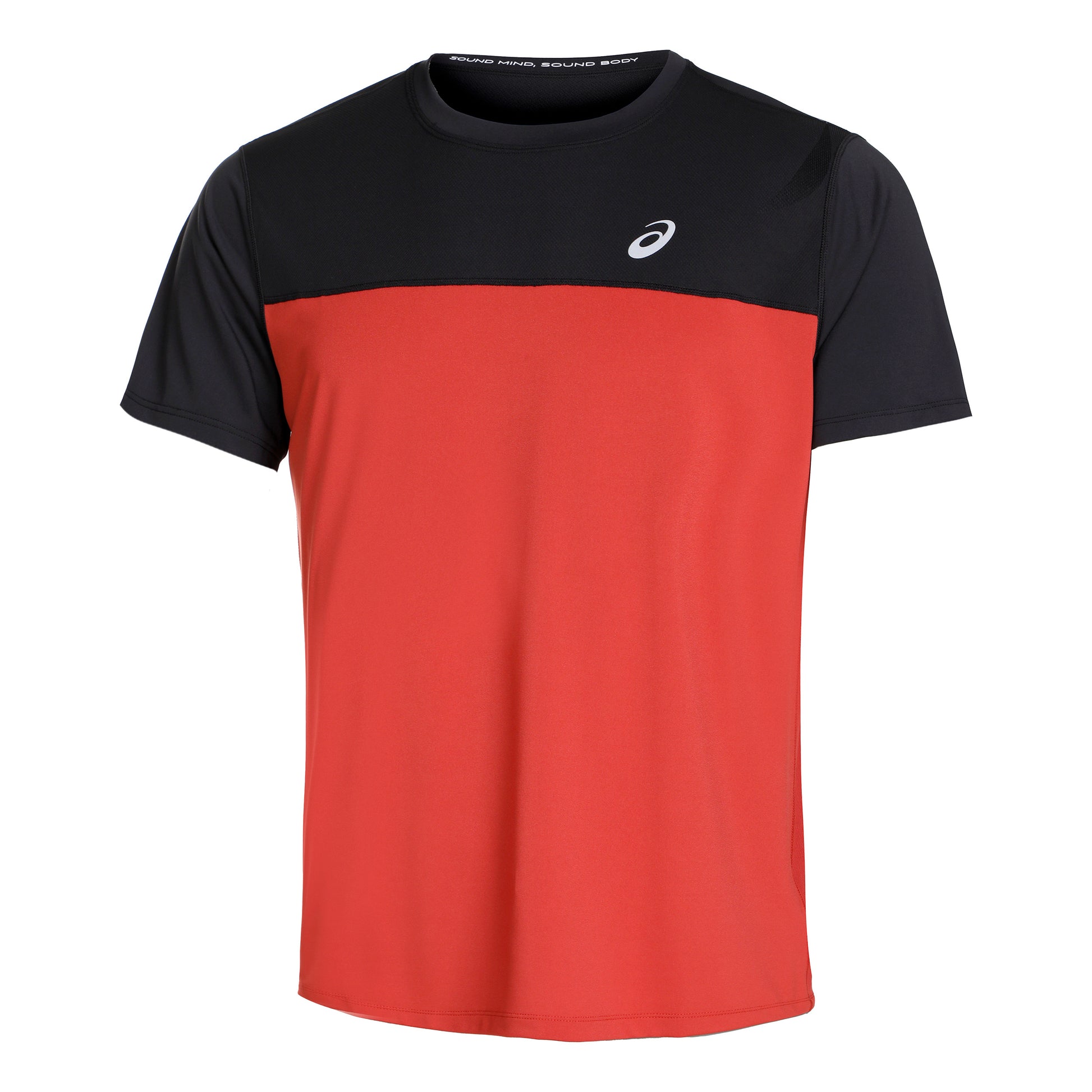 ASICS Race Camiseta de running Hombres - negro, rojo