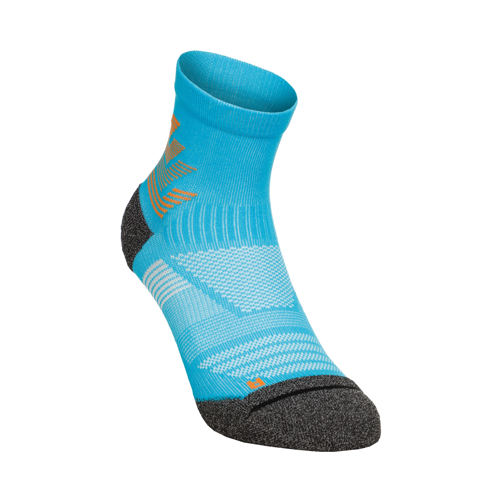 ASICS Technology Run Quarter Calcetines de deporte Unisex - azul, naranja