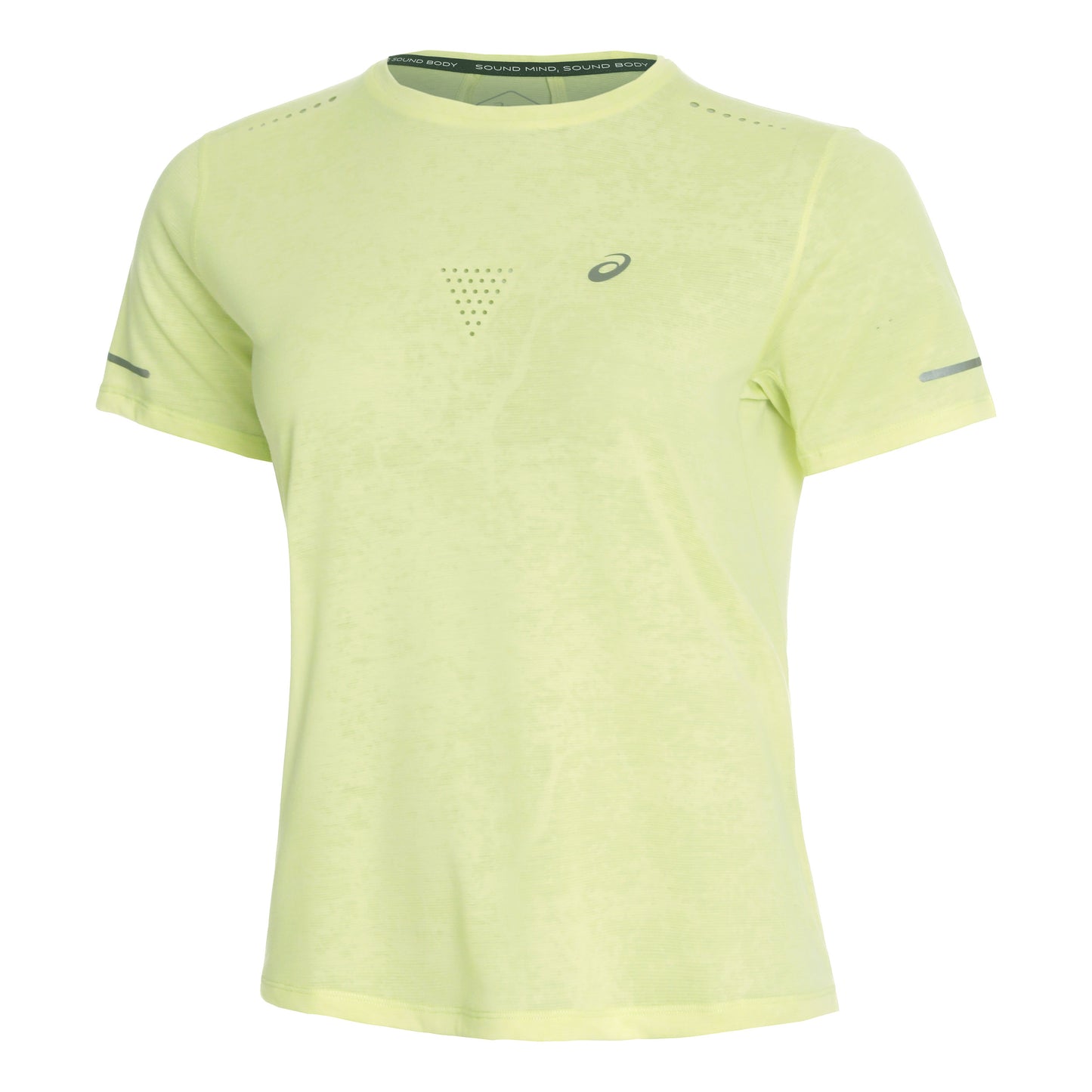 ASICS Metarun Pattern Camiseta de running Mujeres - amarillo neón,