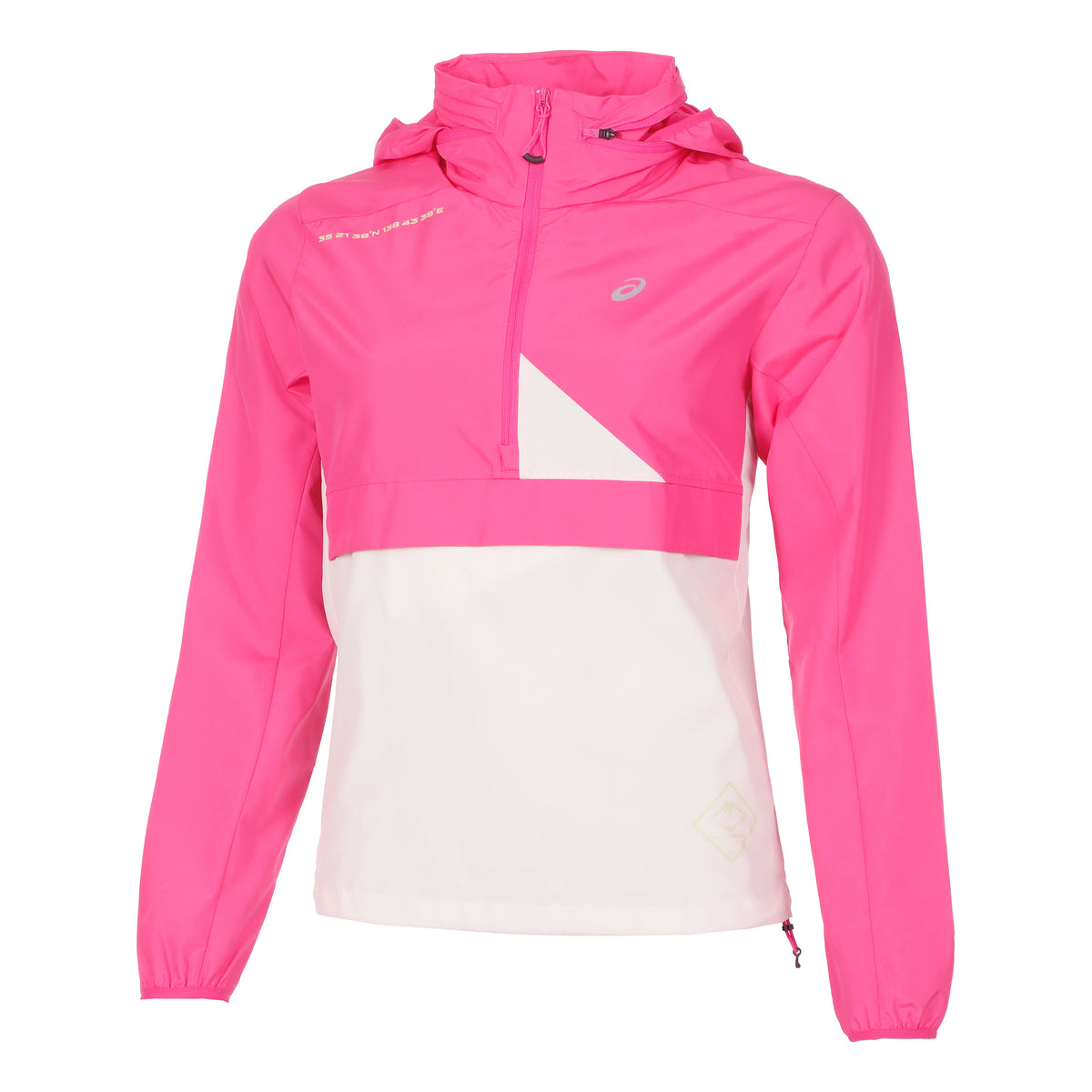 ASICS Fujitrail Chaqueta para correr Mujeres - rosa, beige