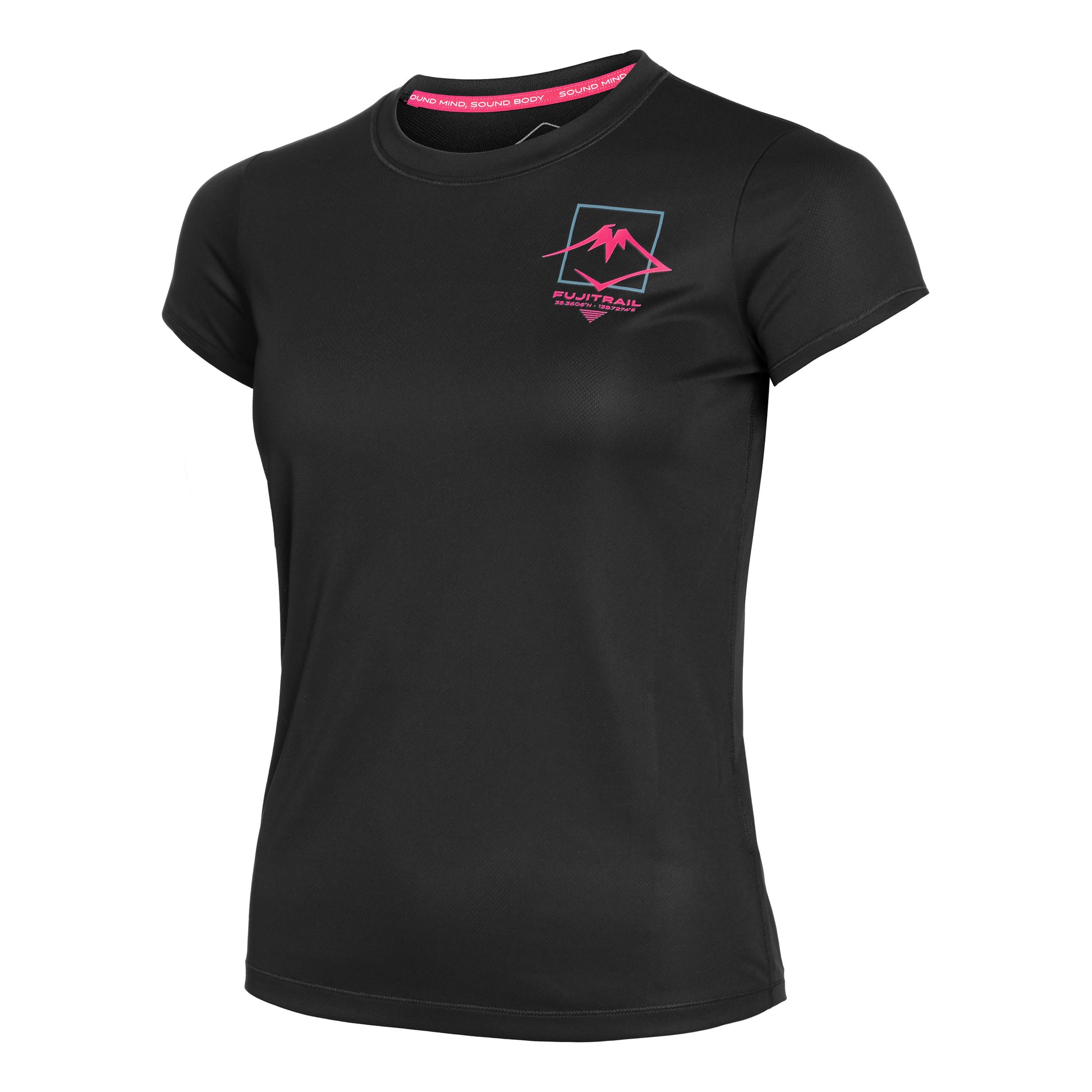 ASICS Fujitrail Logo Camiseta de running Mujeres - negro,