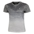 Seamless Camiseta De Running Mujeres-Blanco,Gris